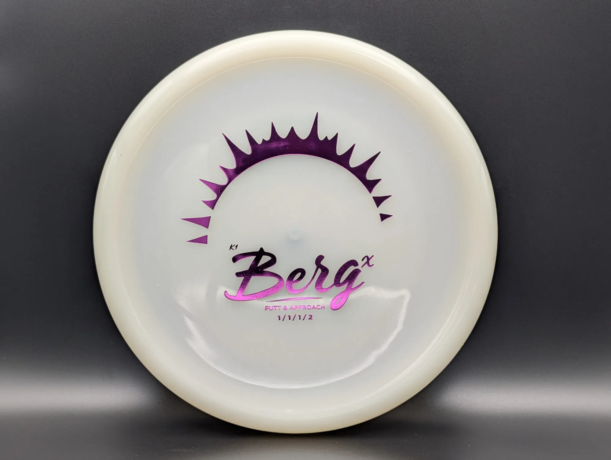 Photo of this disc, K1 Glow, 174 g, Glow/Purple