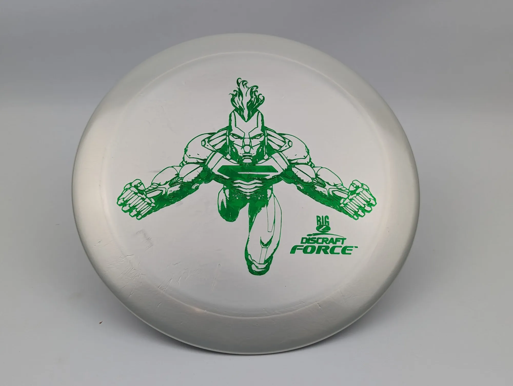 Photo of this disc, Big Z, 173-174 g, Silverish/Green, D6415