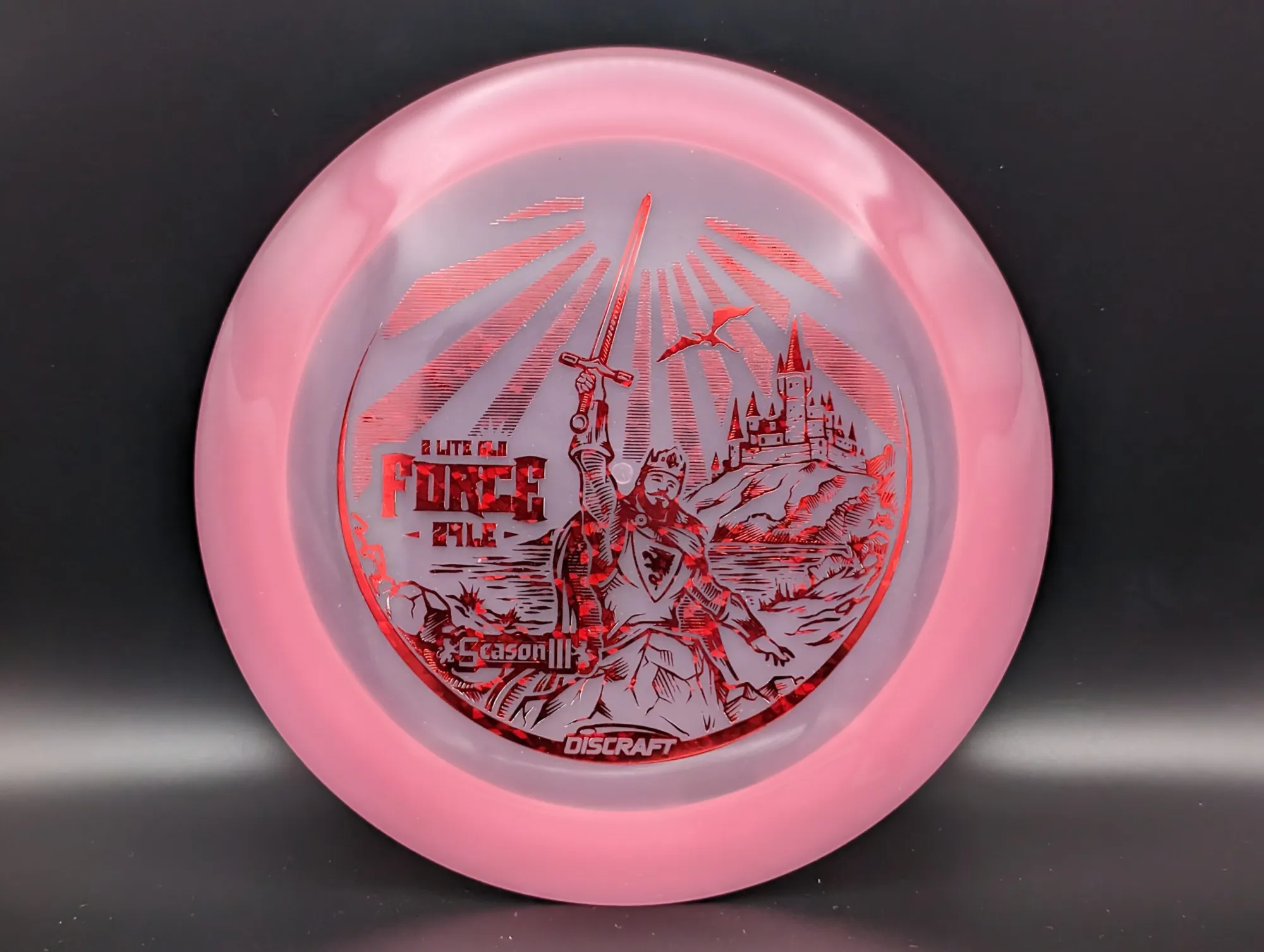 Photo of this disc, Z Lite Glo, 164-166 g, Pink/Red