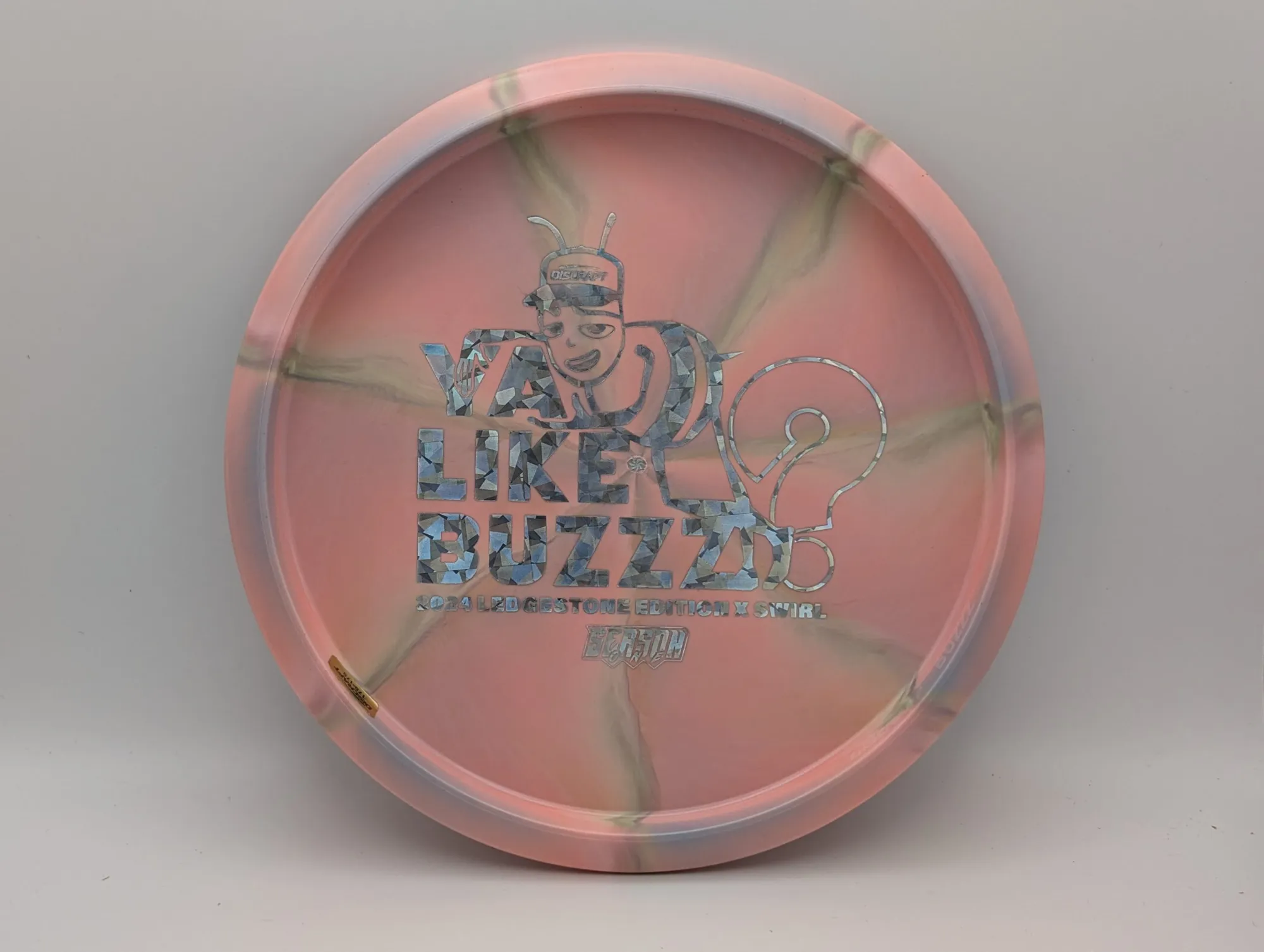 Photo of this disc, X Swirl, 175 g, Peach/Shatter