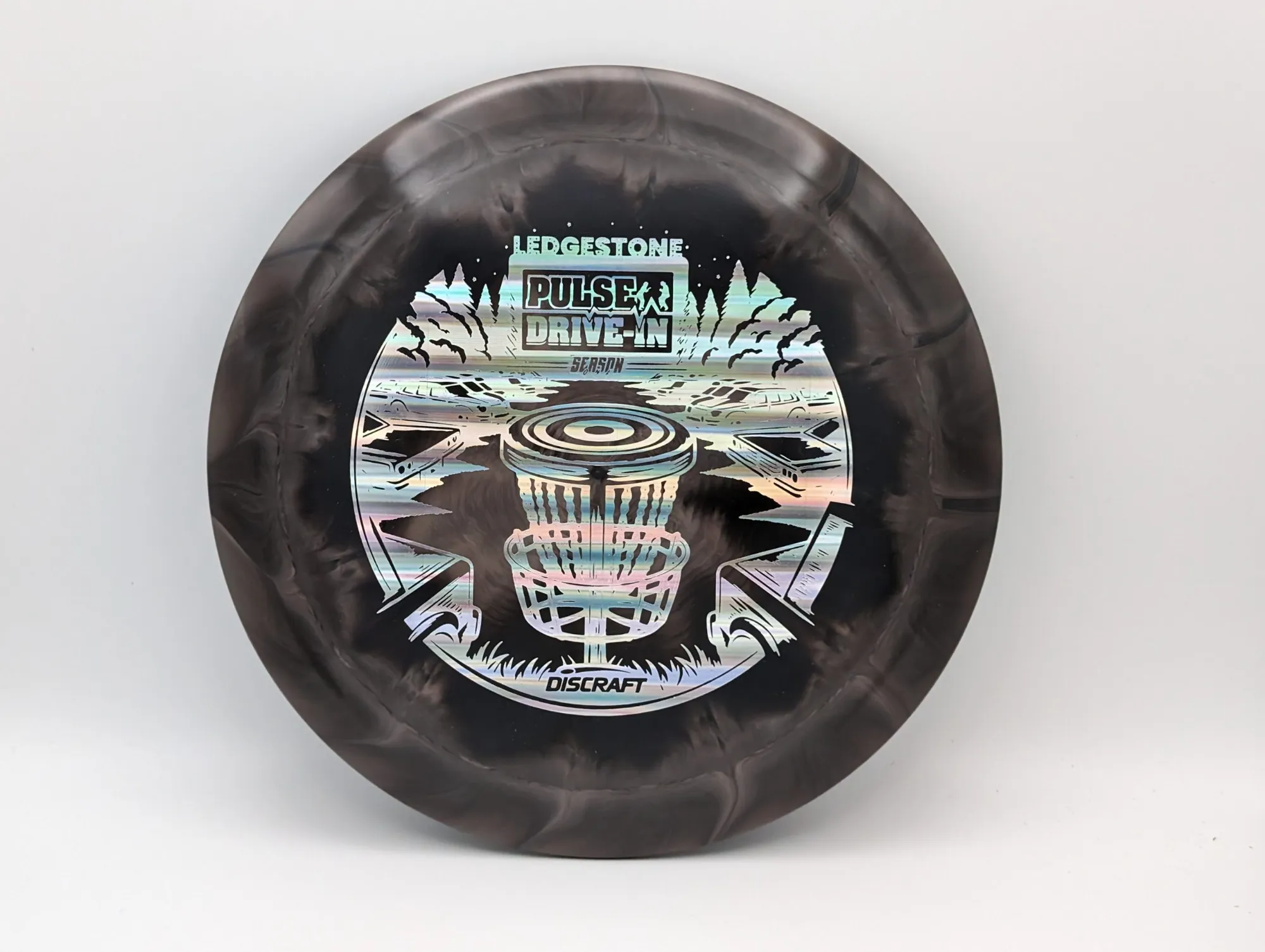 Photo of this disc, ESP Swirl, 170-172 g, Dark Gray/Silver
