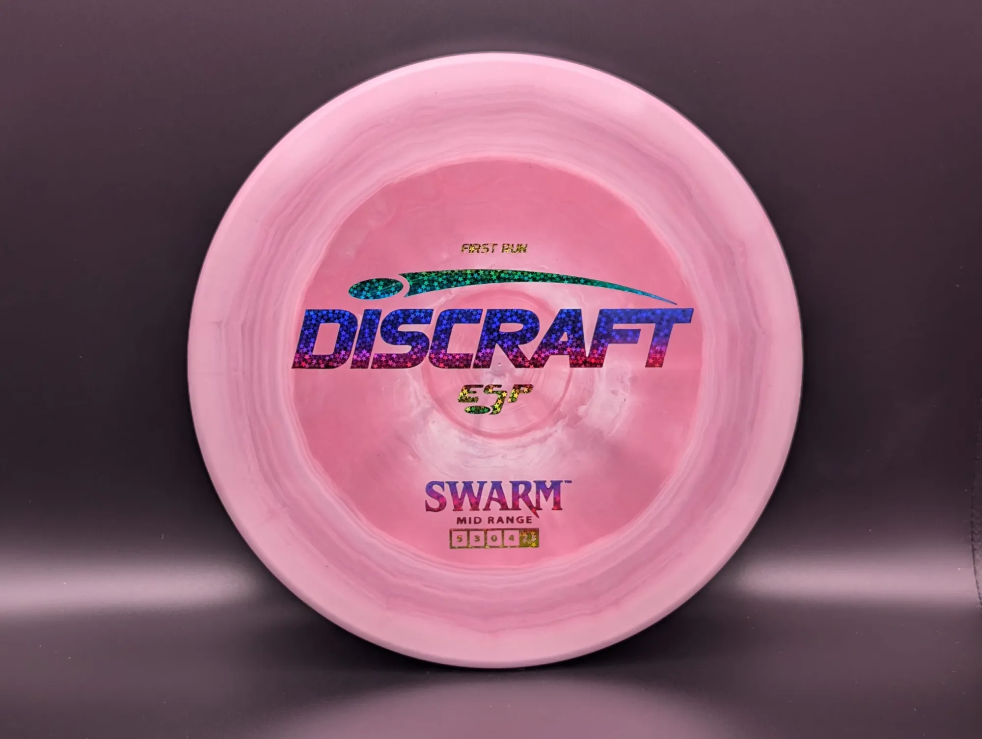 Photo of this disc, ESP, 175-176 g, Pink/Rainbow