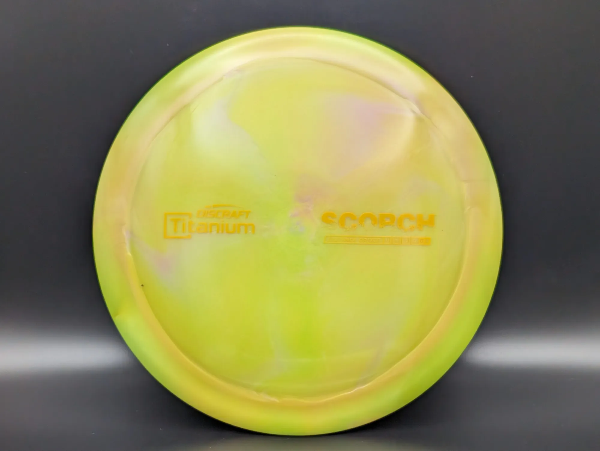 Photo of this disc, Ti, 173-174 g, Yellow-Green