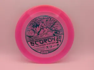 Photo of this disc, CryZtal, 170-172 g, Pink/Green Reflective, full size