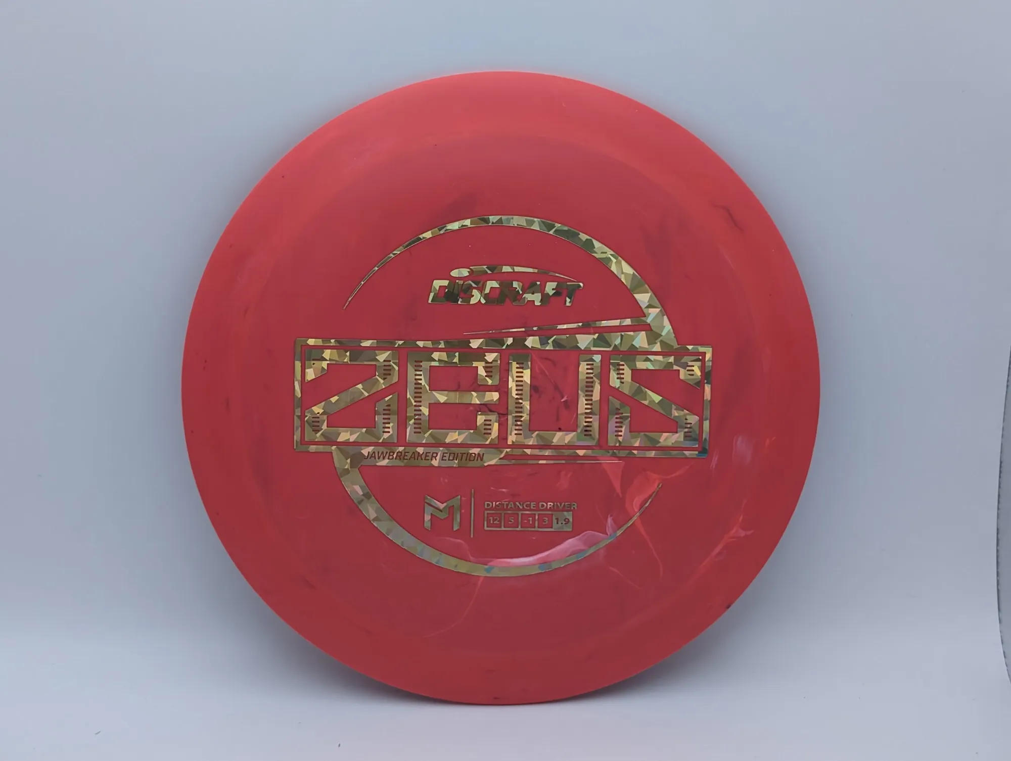 Photo of this disc, Jawbreaker, 172 g, Red/Gold Shatter
