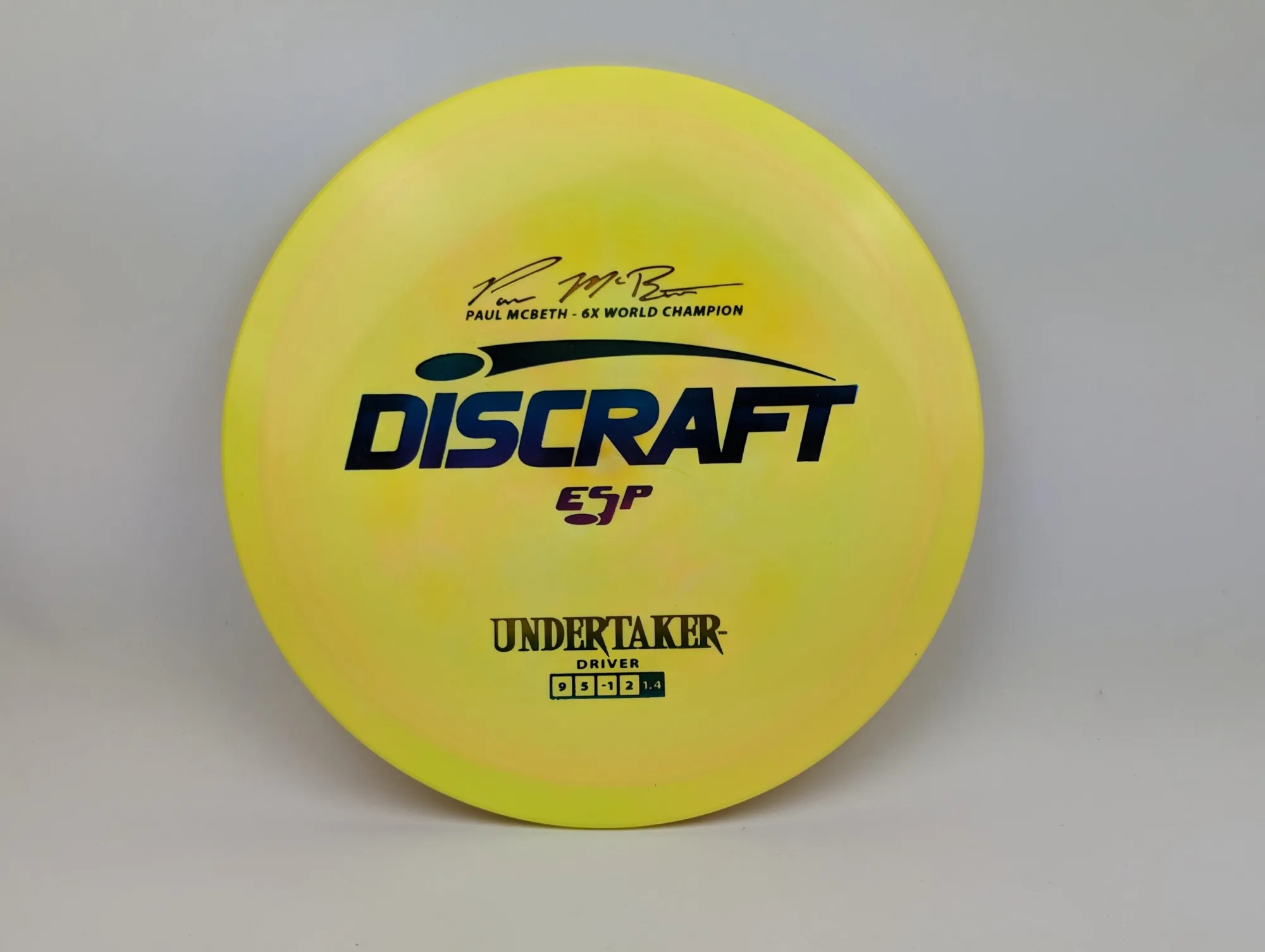Photo of this disc, ESP, 173-174 g, Yellow