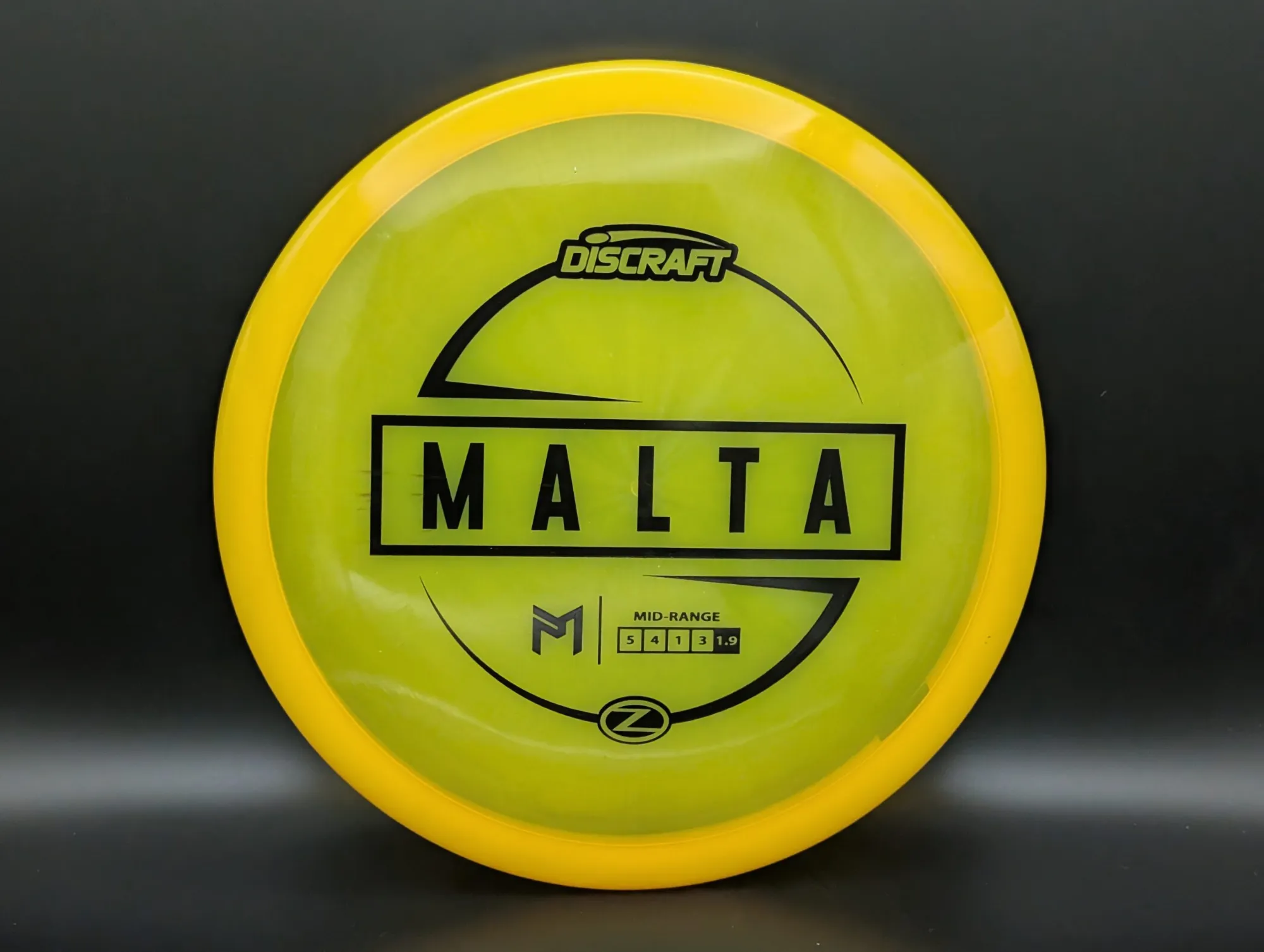 Photo of this disc, Z, 173-174 g, Yellow