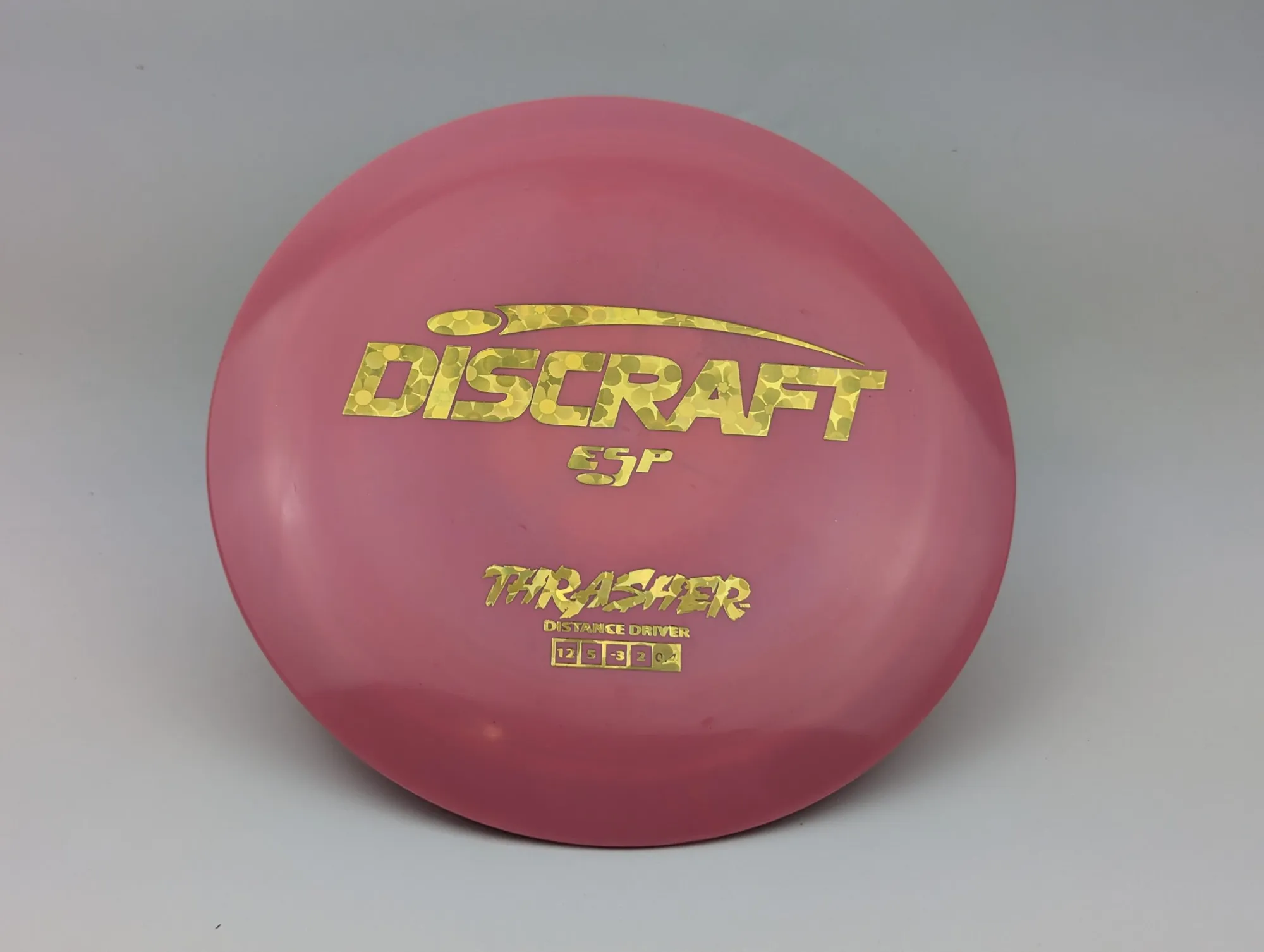 Photo of this disc, ESP, 173-174 g, Red-Pink/Yellow Flower, D4662