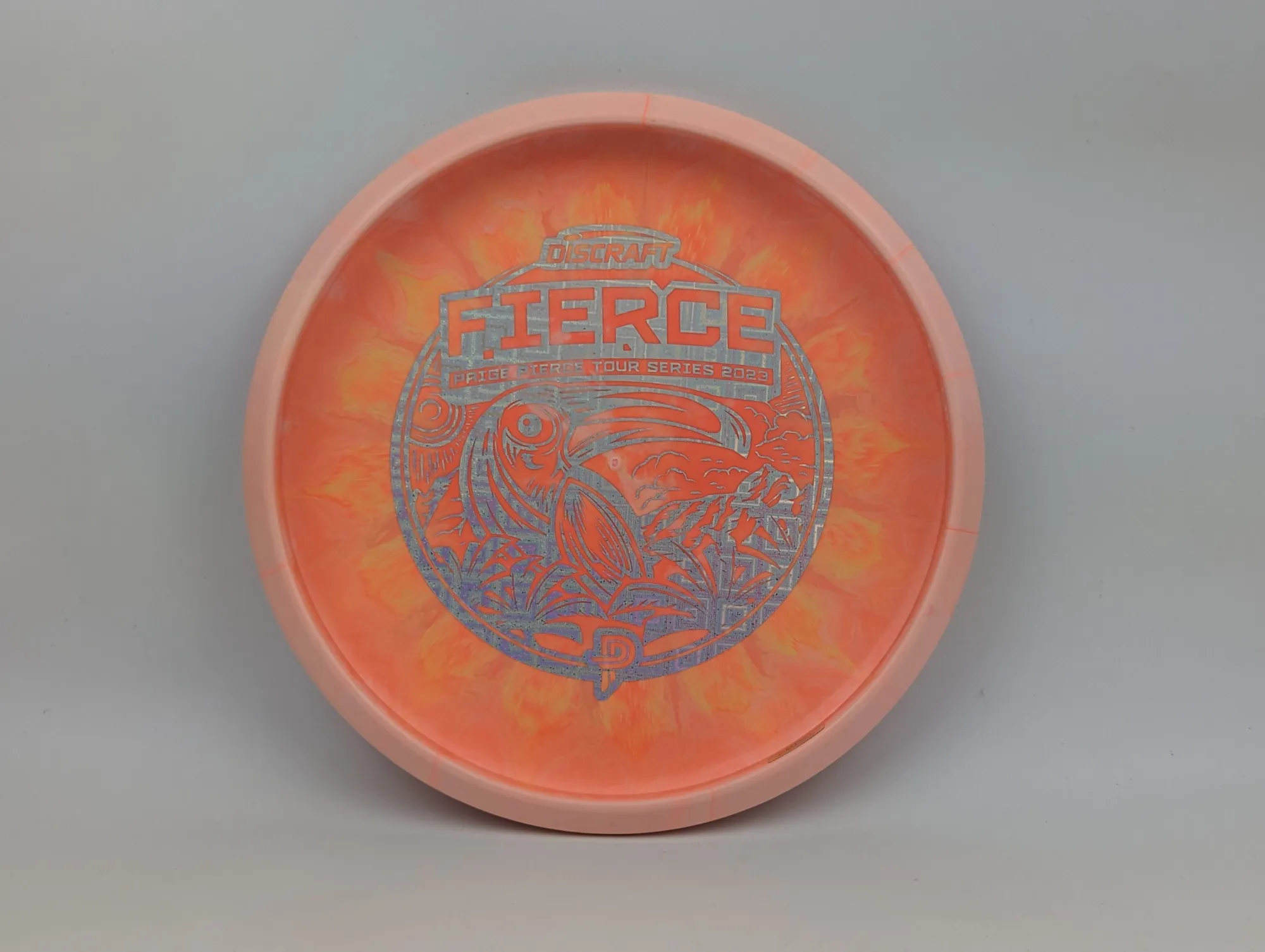 Photo of this disc, 173-174 g, Orange/Silver Square