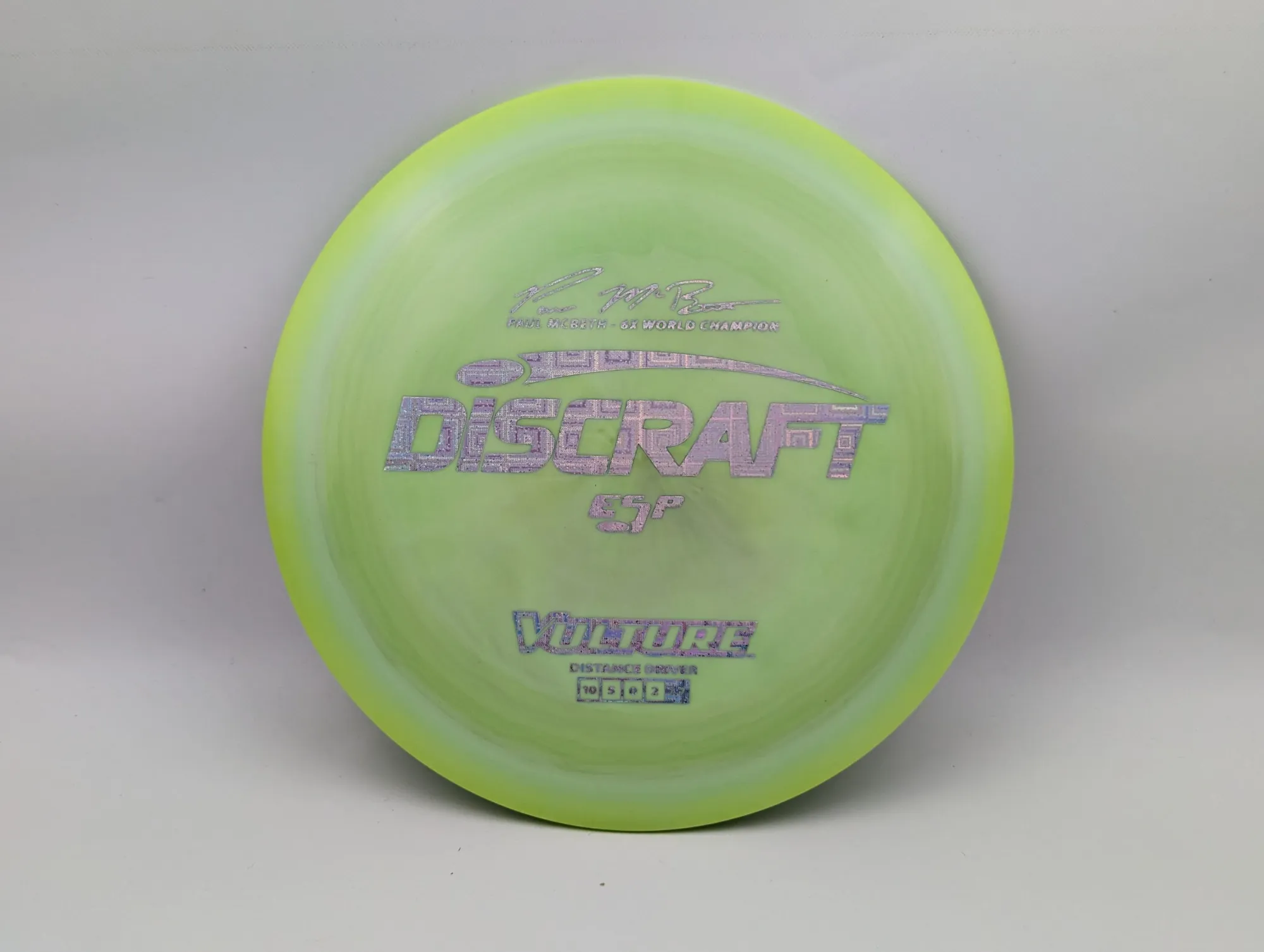 Photo of this disc, ESP, 170-172 g, Green/Silver