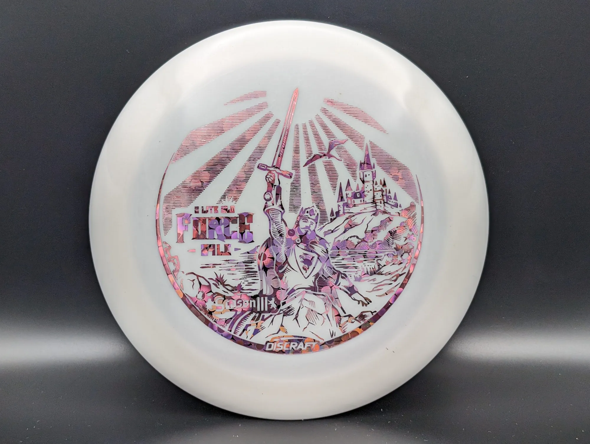 Photo of this disc, Z Lite Glo, 167-169 g, White/Flowers