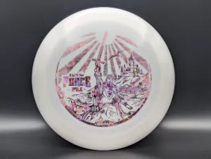 Photo of this disc, Z Lite Glo, 167-169 g, White/Flowers, full size