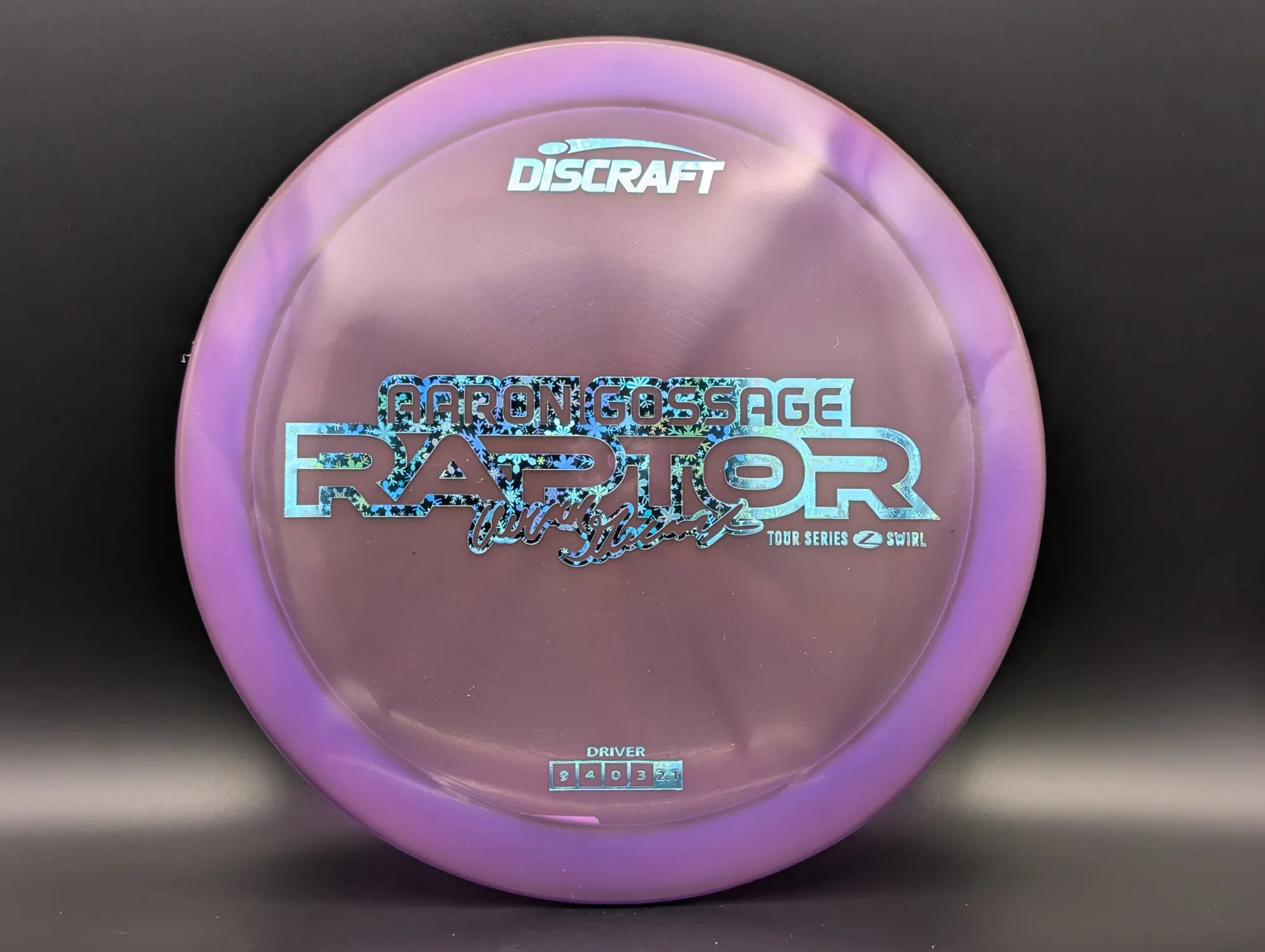 Photo of this disc, Z Swirl, 173-174 g, Purple/Snowflakes