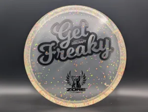 Photo of this disc, Z FLX Confetti, 173-174 g, Kinda Clear/Black, E1058, full size