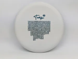Photo of this disc, K3 Glow, 176 g, White/Teal, full size