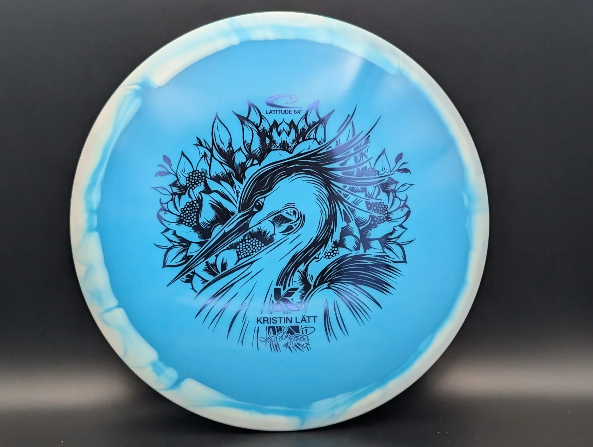 Photo of this disc, Gold Orbit, 176 g, Blue/White