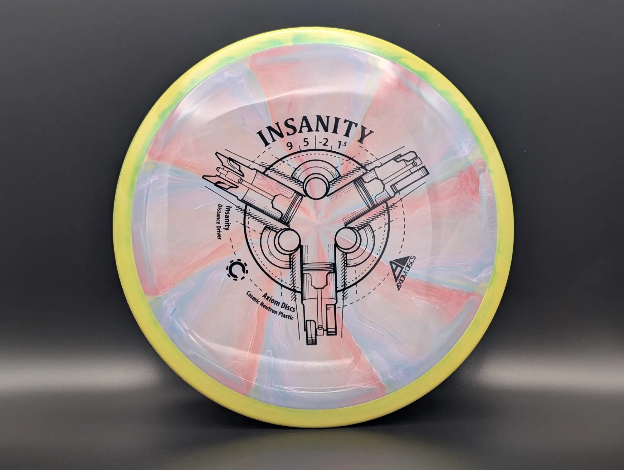 Photo of this disc, Cosmic Neutron, 174 g, Blurple/Yellow-Green