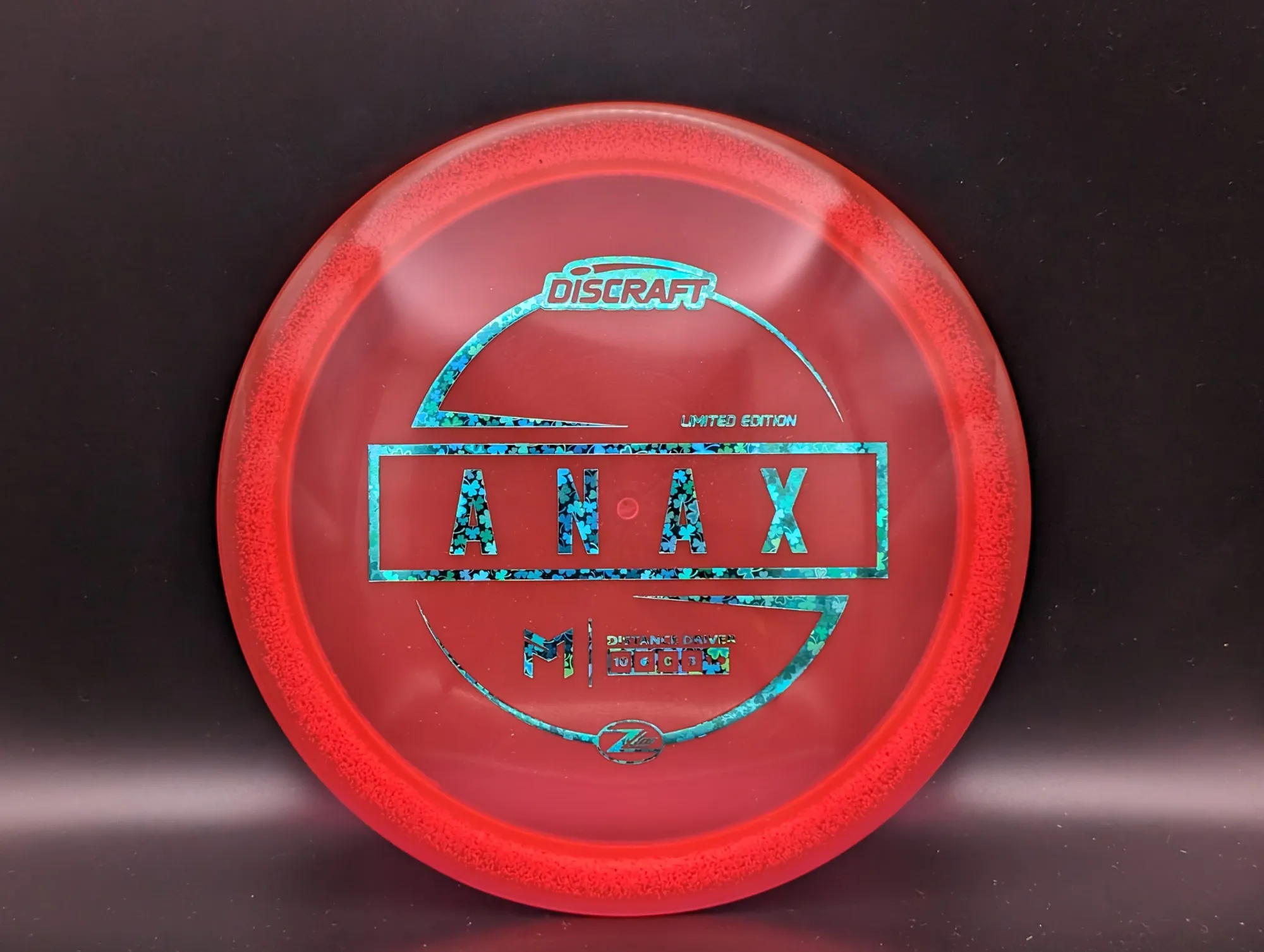 Photo of this disc, Z Lite, 154 g, Red/Blue Clovers 2