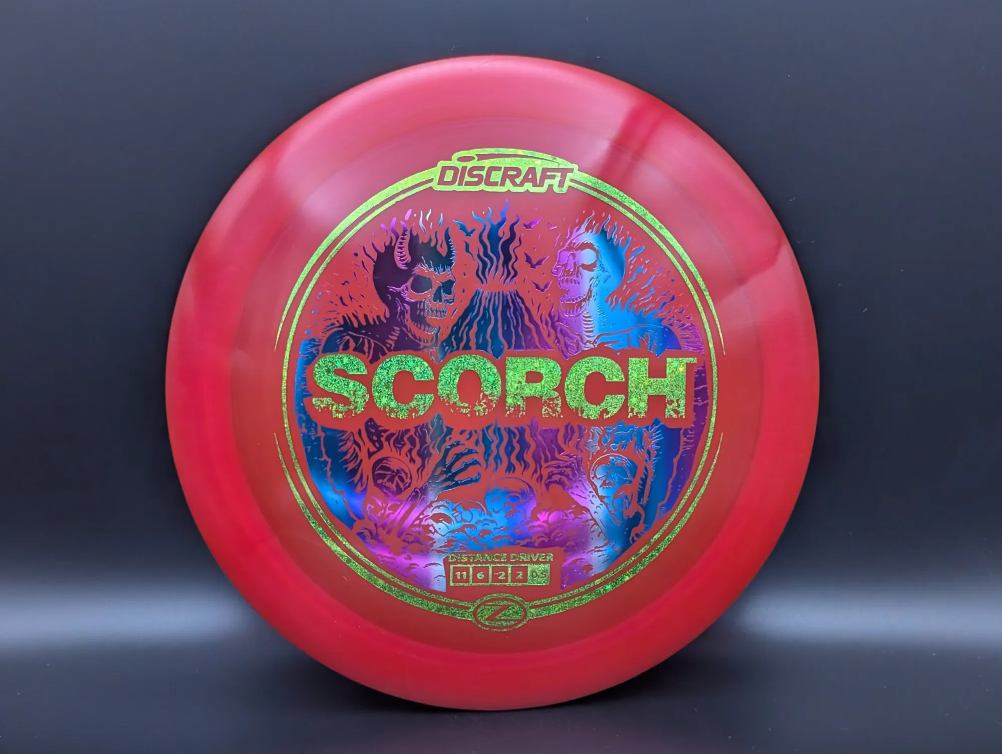 Photo of this disc, Z, 173-174 g, Red/Green