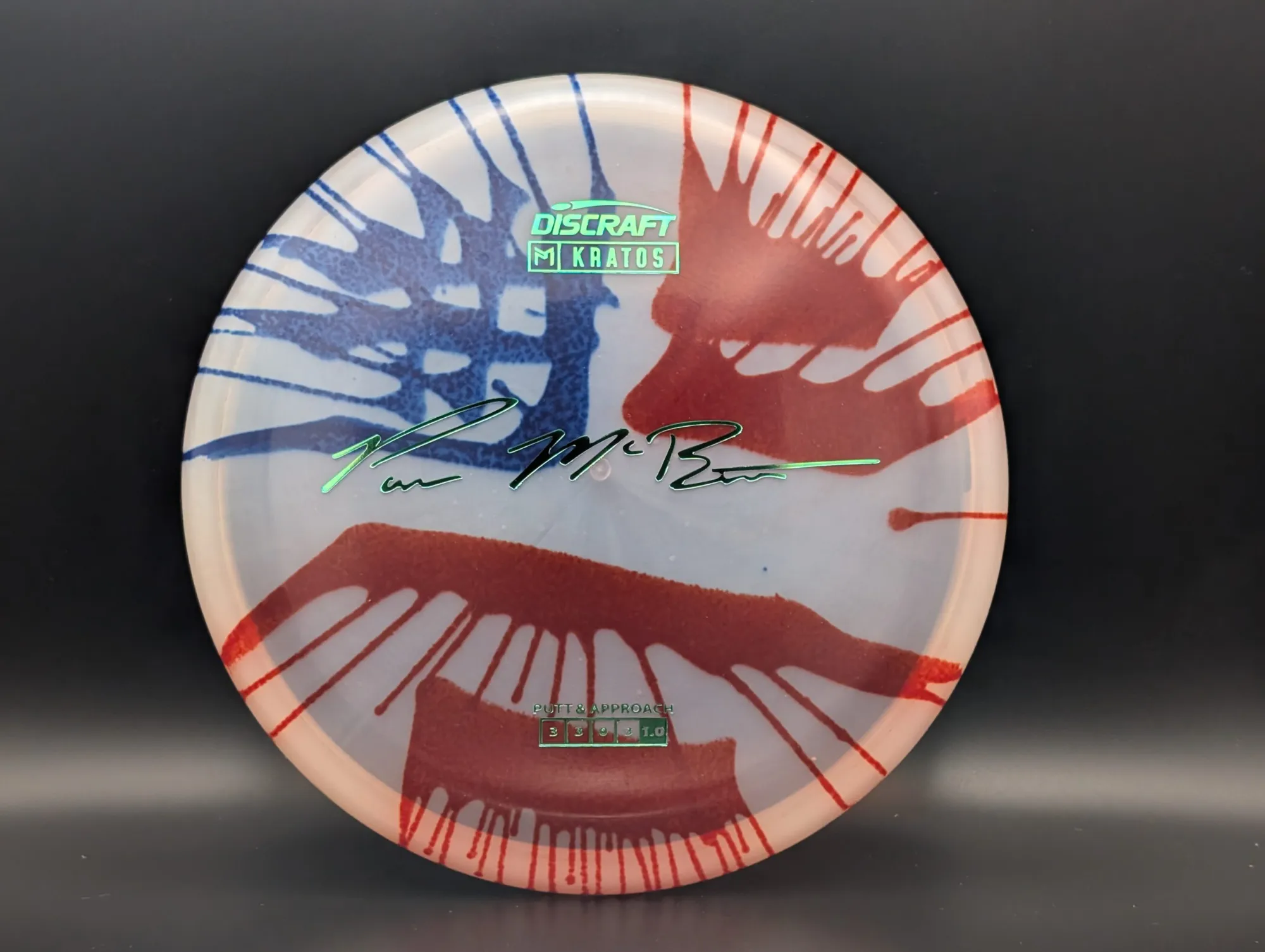 Photo of this disc, Z Fly Dye, 173-174 g, USA/Green-Blue 2