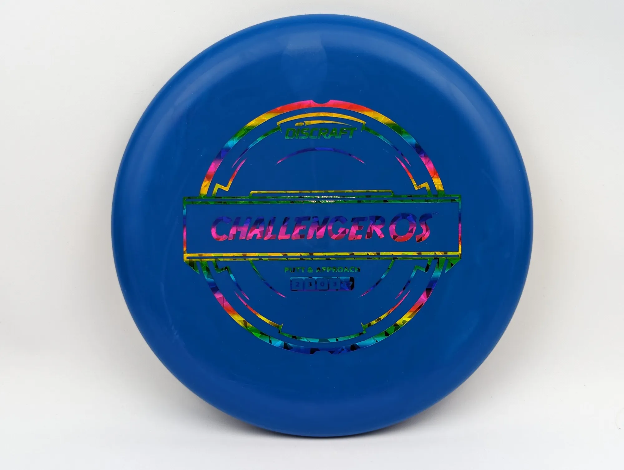 Photo of this disc, Putter Line, 175 g, Blue/Rainbow Shatter, D6975