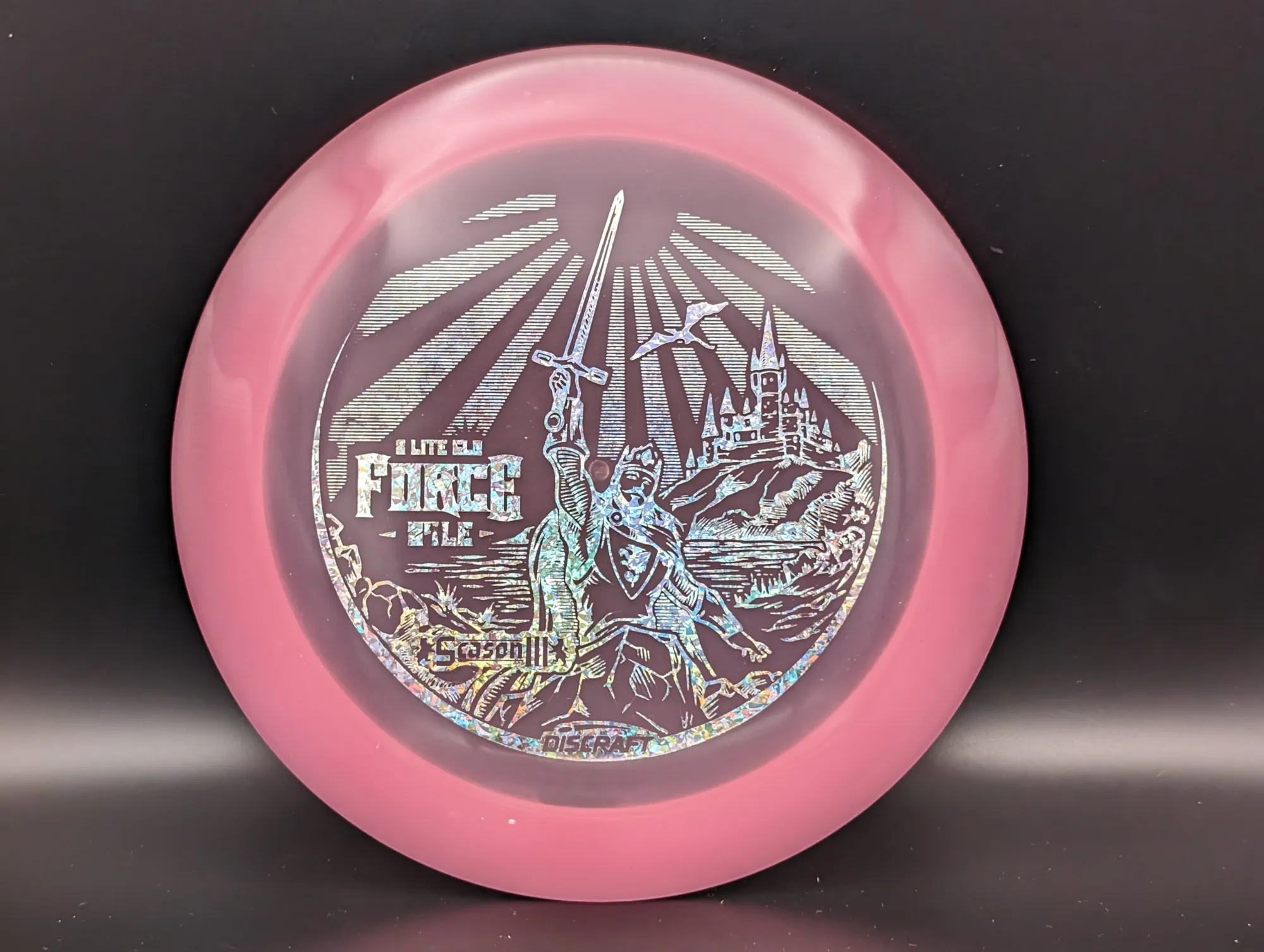 Photo of this disc, Z Lite Glo, 167-169 g, Pink/Silver