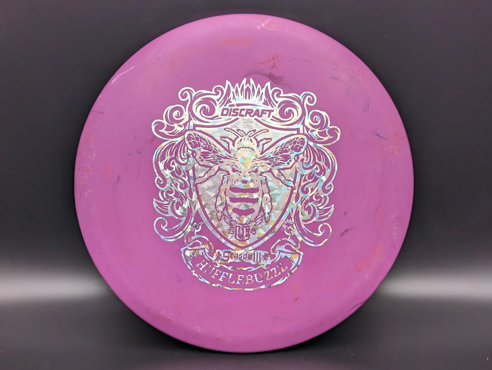 Photo of this disc, Jawbreaker, 177 g+, Purple/Silver Shatter