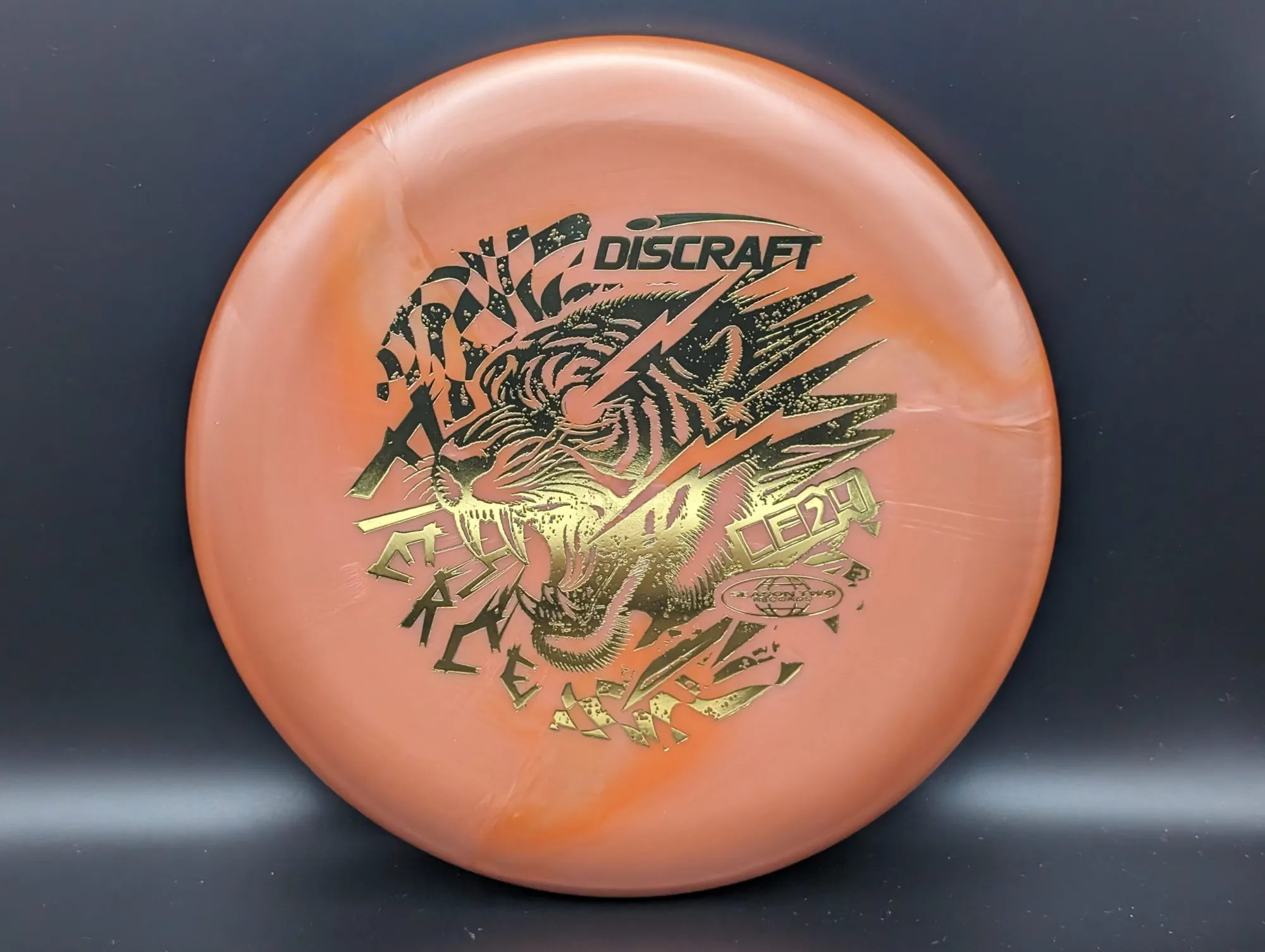 Photo of this disc, Ti Swirl, 173-174 g, Orange/Gold