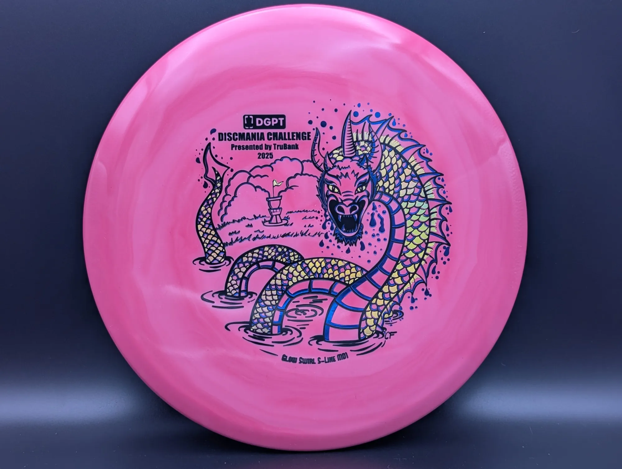 Photo of this disc, Glow Swirl S-Line, 177 g, Pink-Light Pink 2, E1299