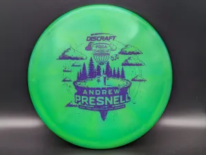 Photo of this disc, Z Swirl Colorshift, 173-174 g, Green/Purple, full size