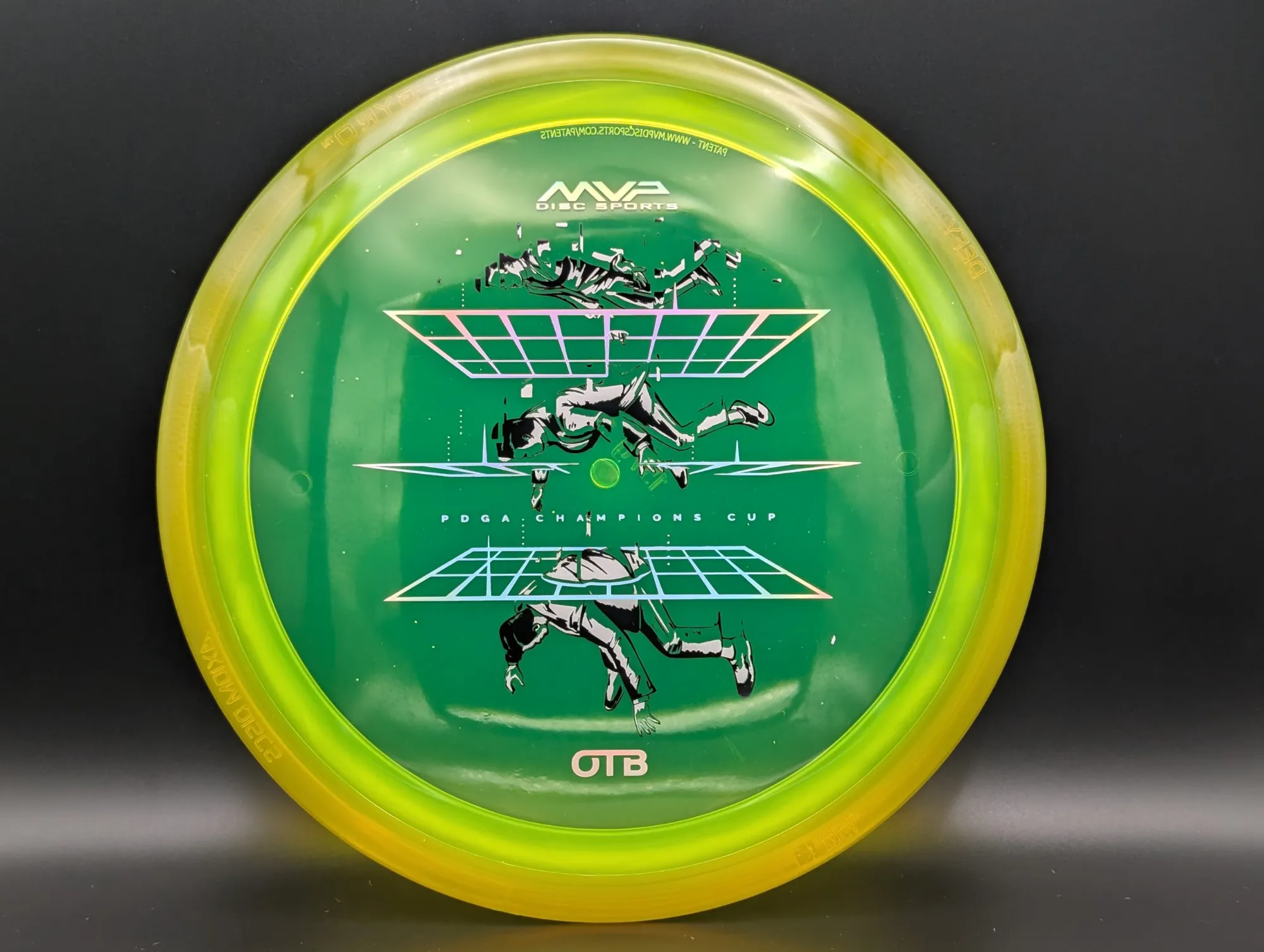Photo of this disc, Prism Proton (Soft) (OTB), 157 g, Green/Yellow