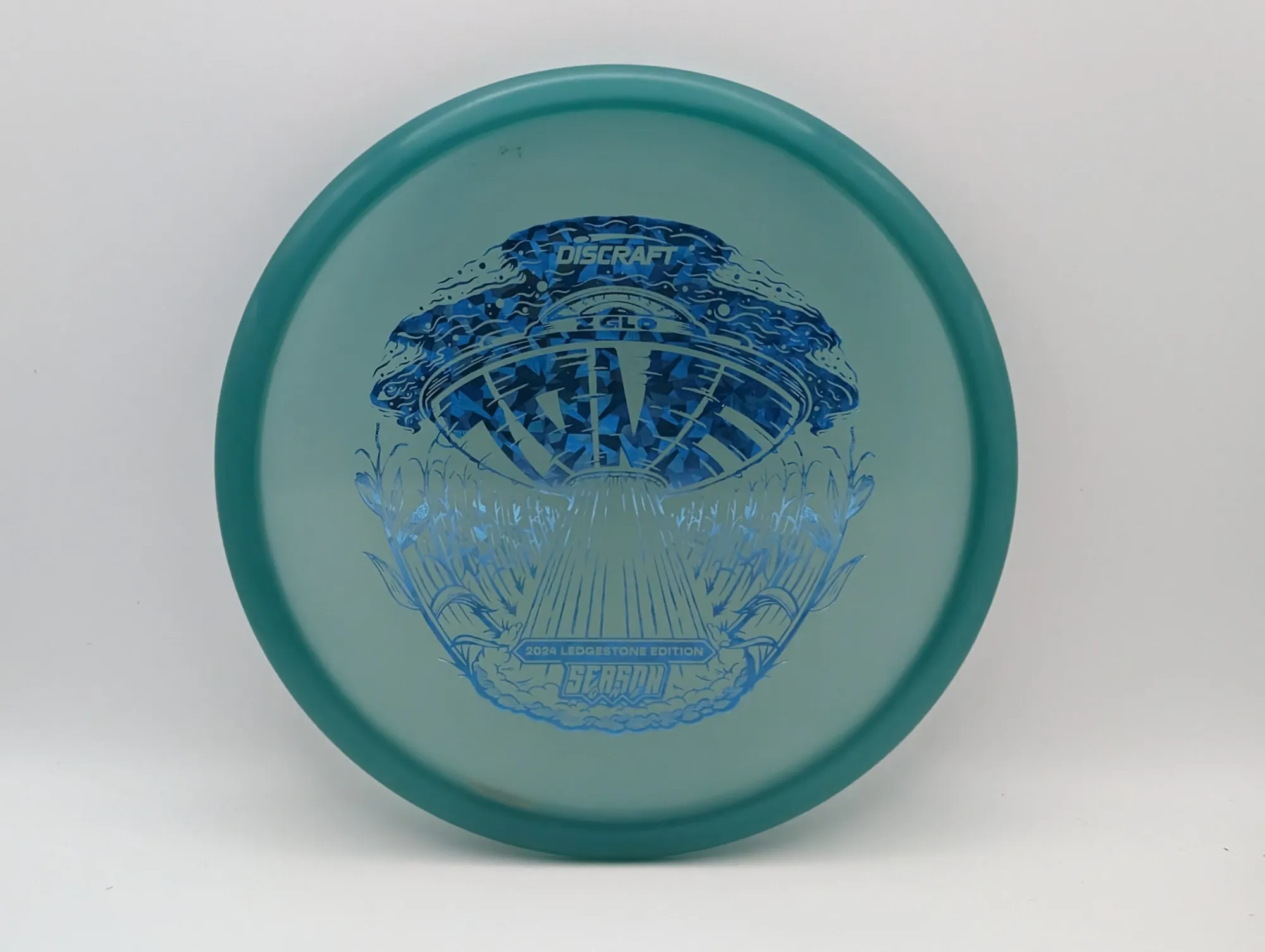 Photo of this disc, Z Glo, 173-174 g, Dark Teal/Blue Shatter, D7787