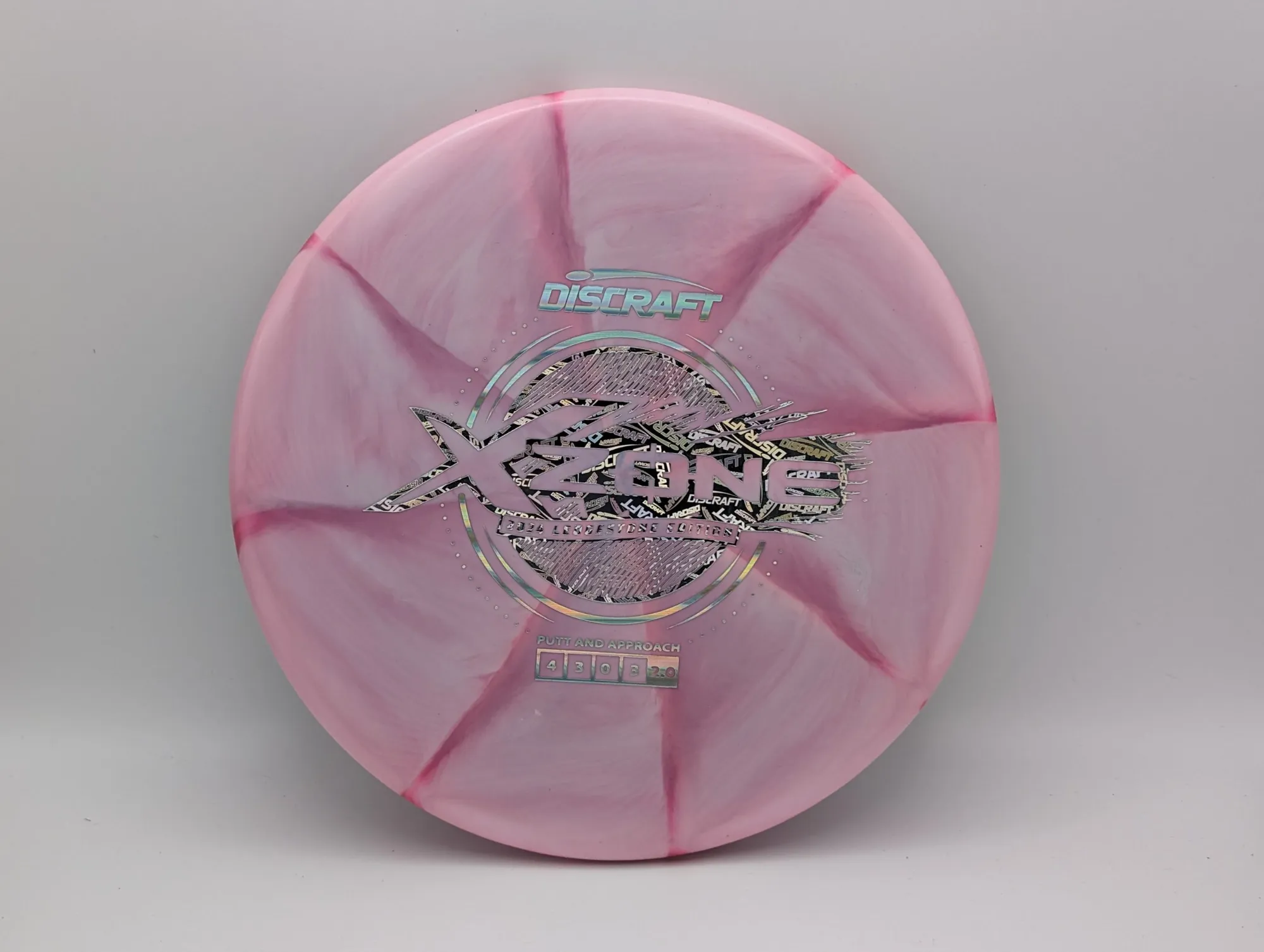 Photo of this disc, X Swirl, 173-174 g, Pink/Discraft, D7500