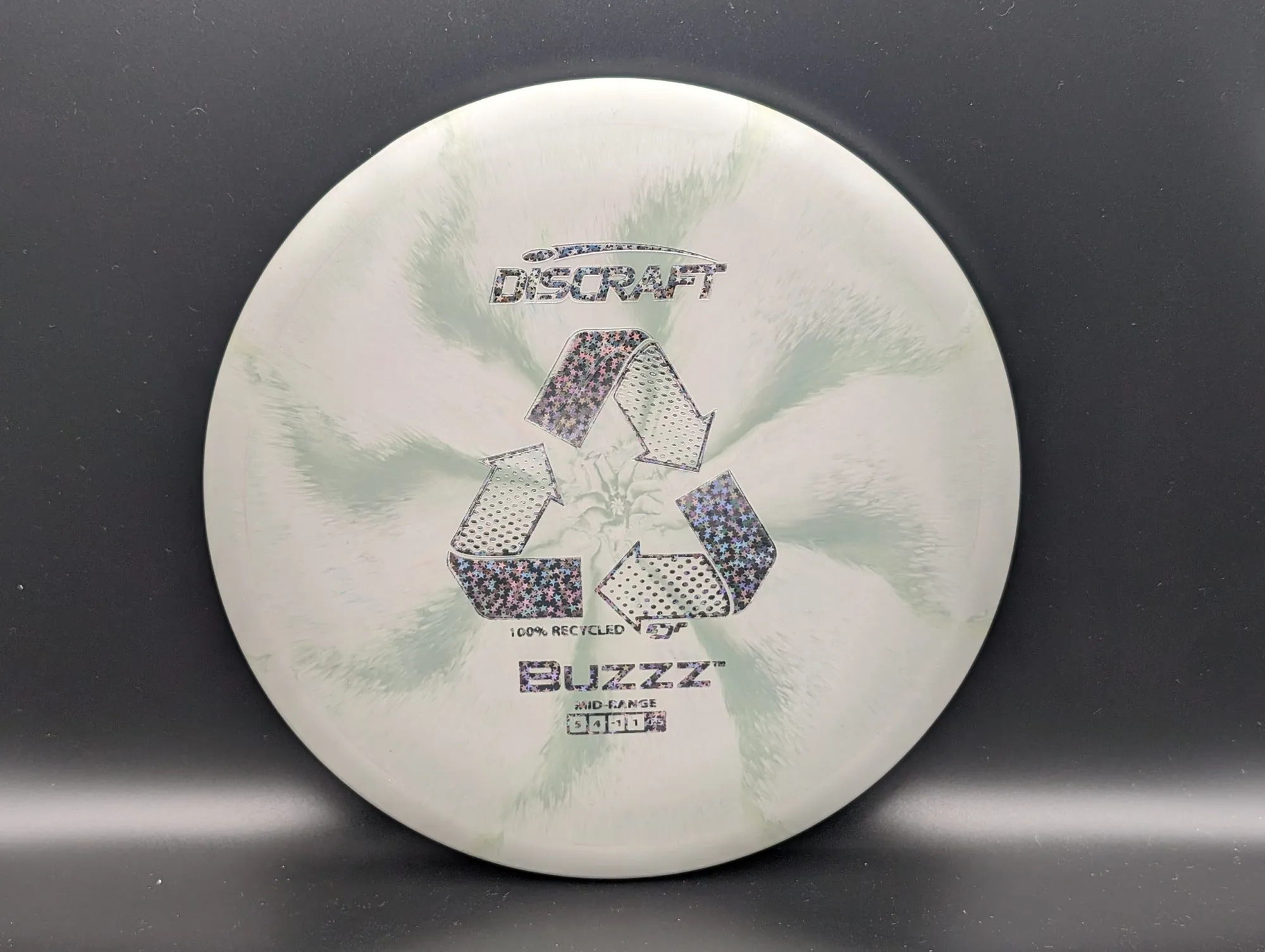 Photo of this disc, Recycled ESP, 175-176 g, Light Green/Stars