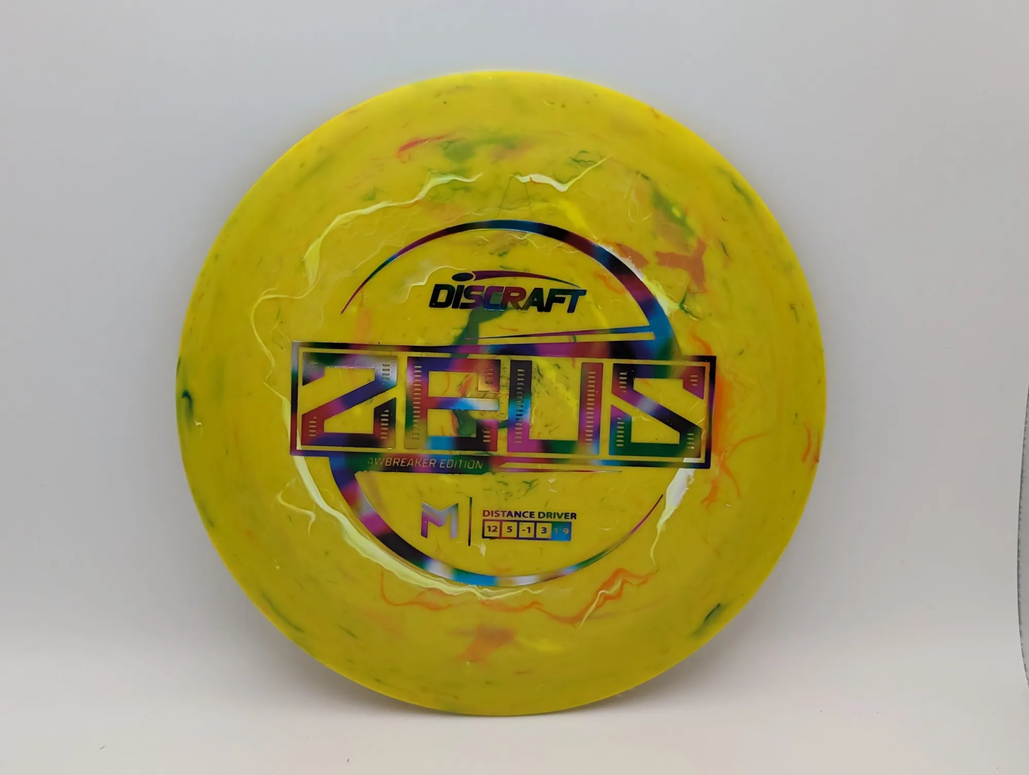 Photo of this disc, Jawbreaker, 164-166 g, Yellow/Party