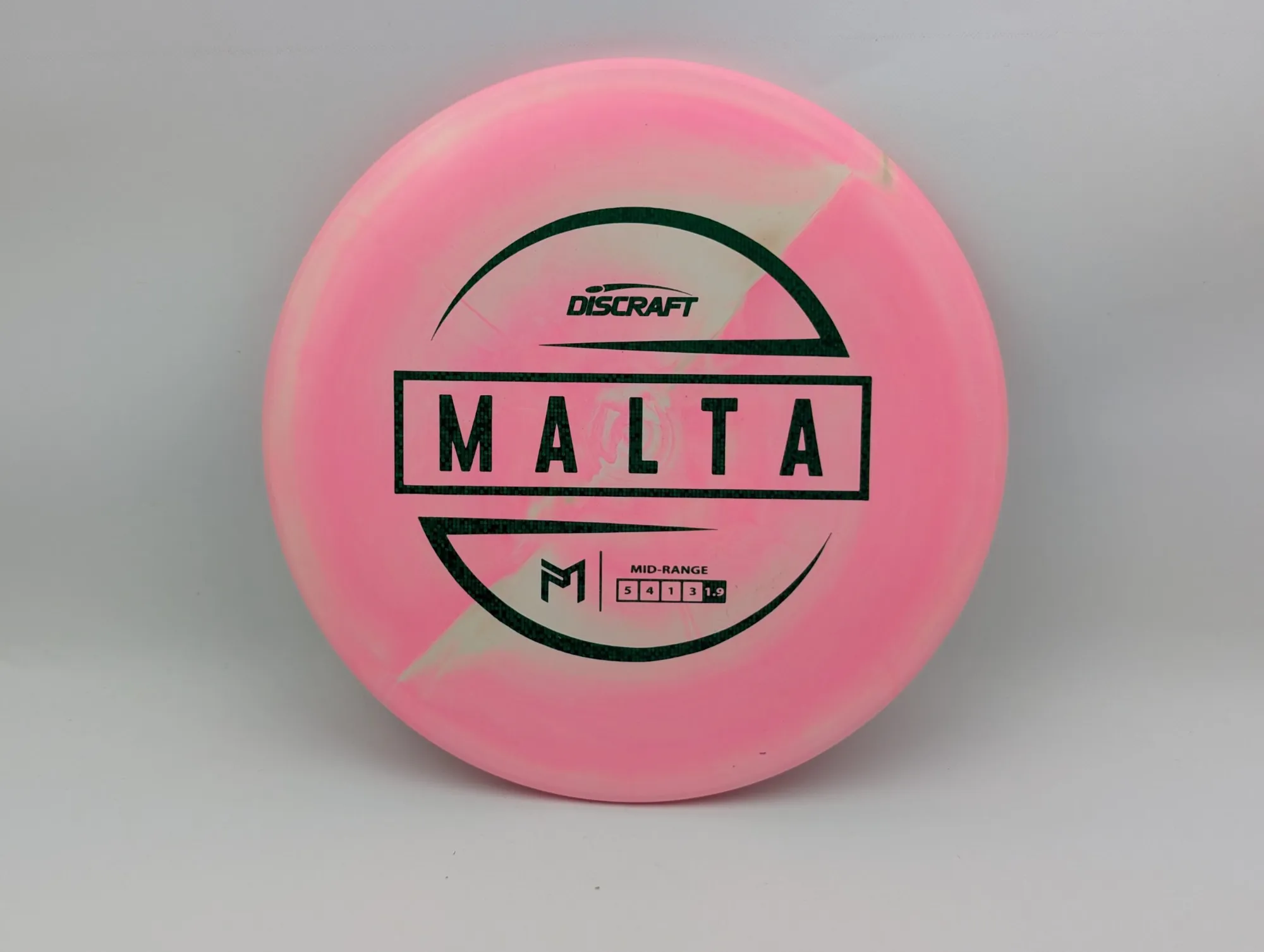 Photo of this disc, ESP, 164-166 g, Pink/Green