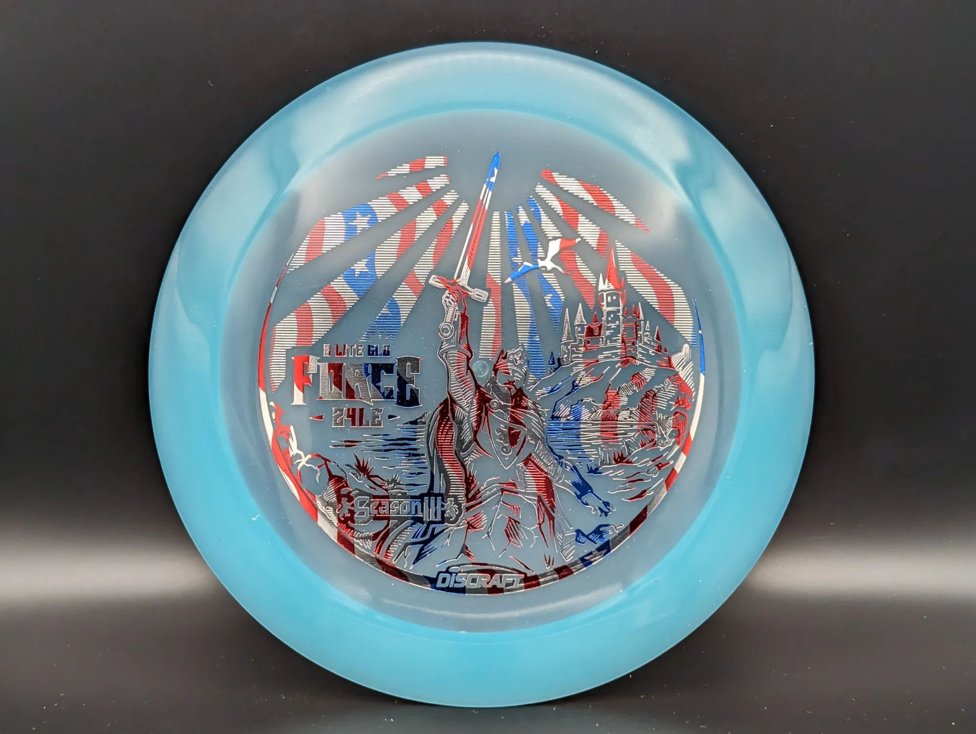 Photo of this disc, Z Lite Glo, 167-169 g, Blue/USA