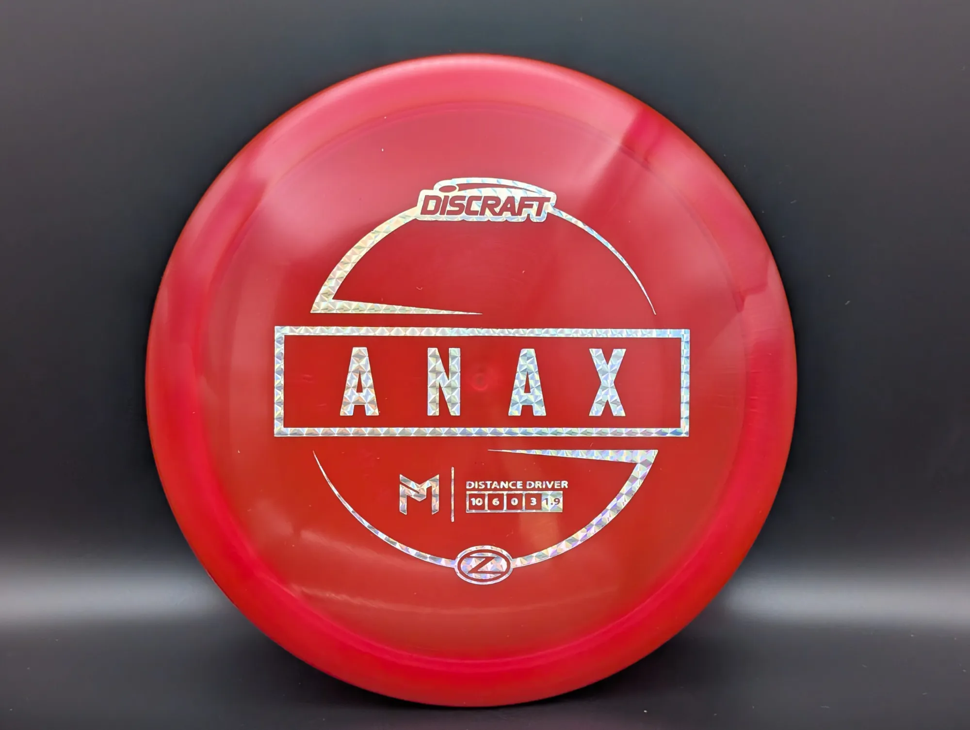 Photo of this disc, Z, 173-174 g, Red