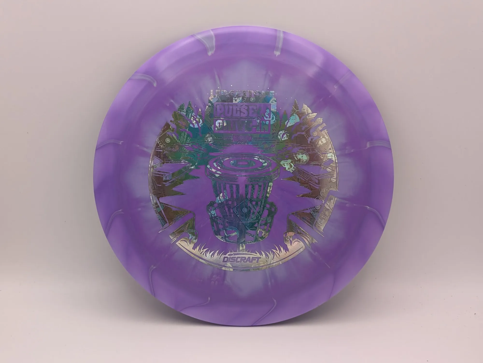 Photo of this disc, ESP Swirl, 173-174 g, Purple/Money