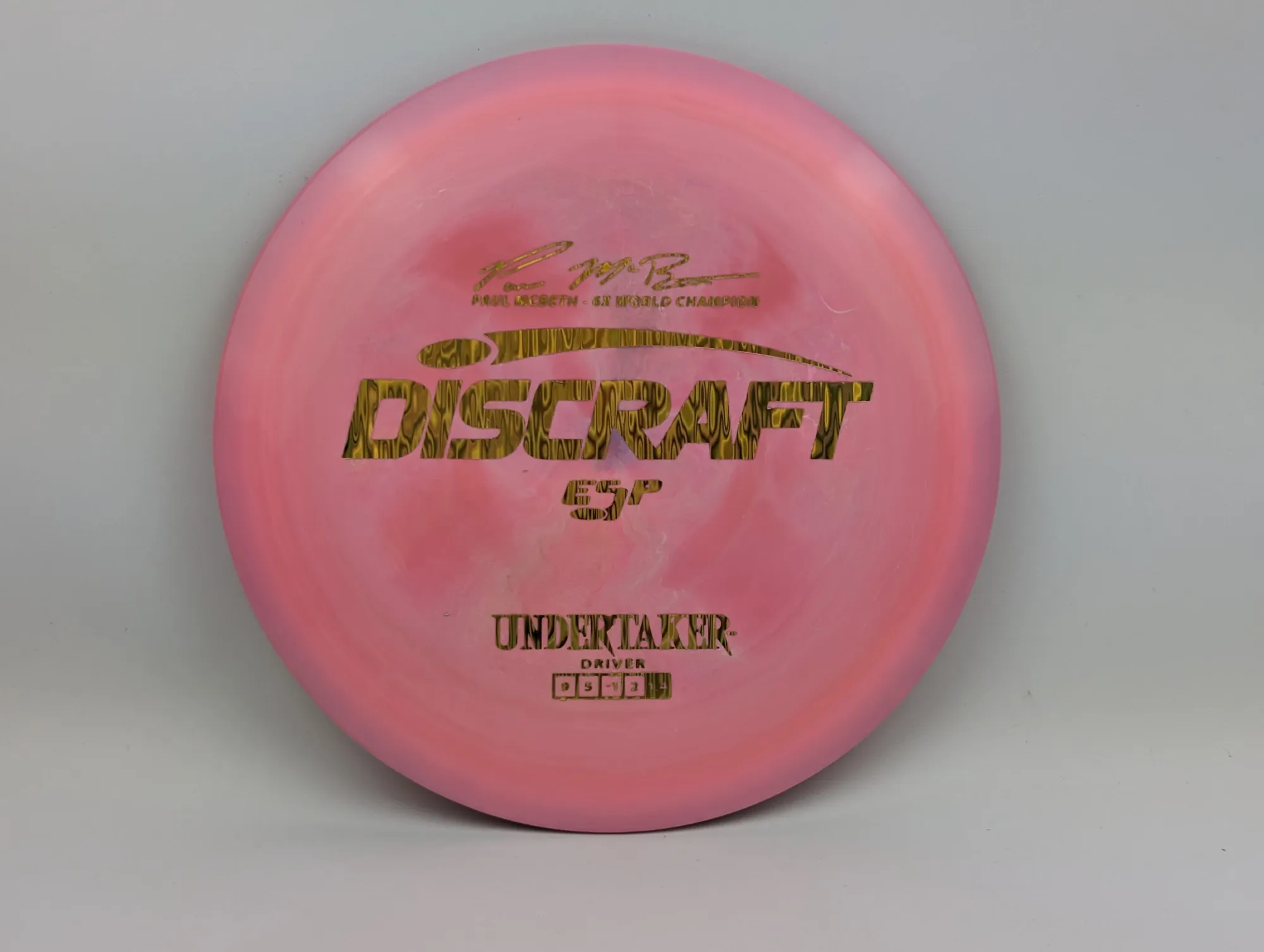 Photo of this disc, ESP, 167-169 g, Pink-Purple