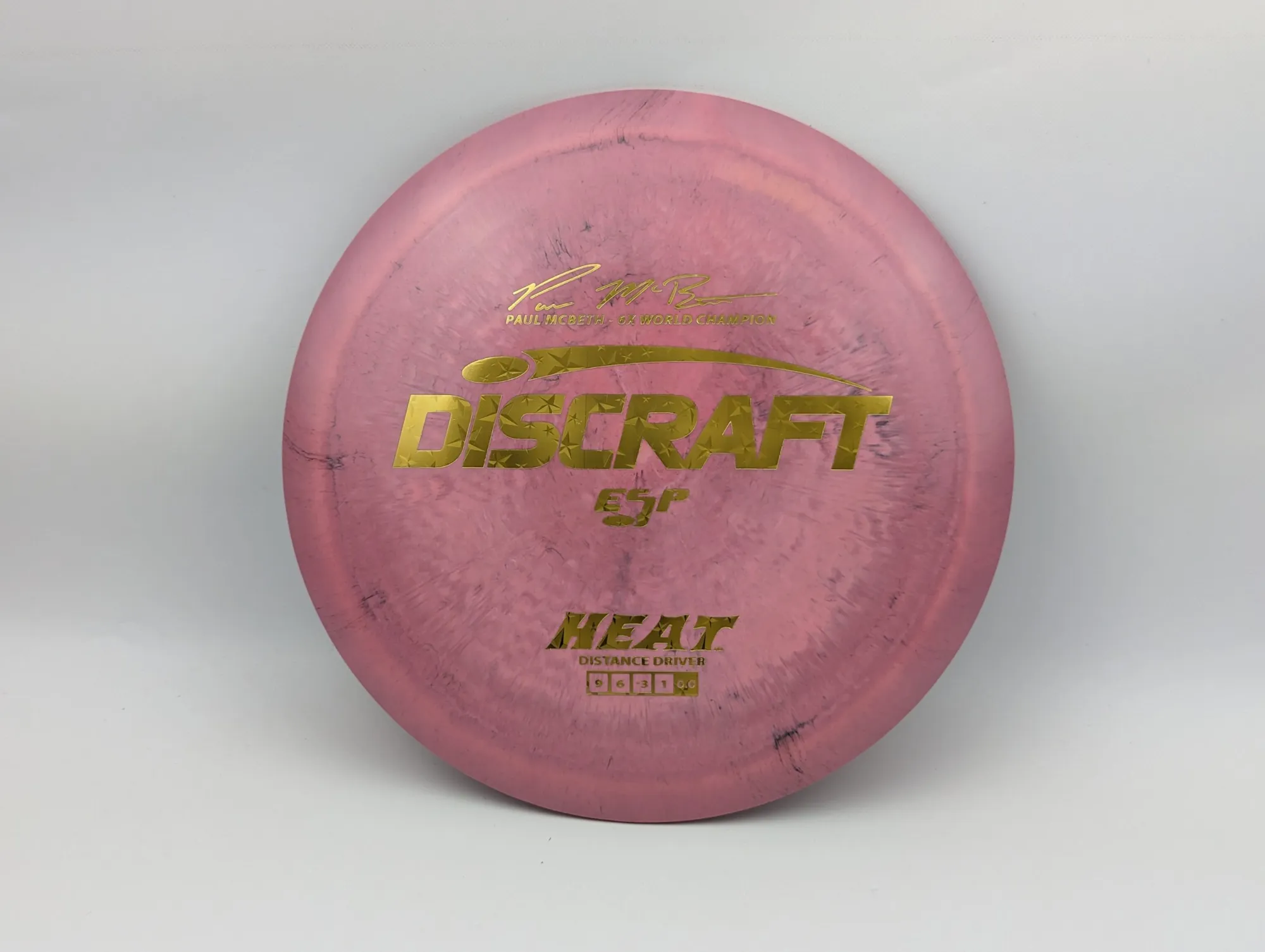 Photo of this disc, ESP, 173-174 g, Purple/Gold Stars, D6447