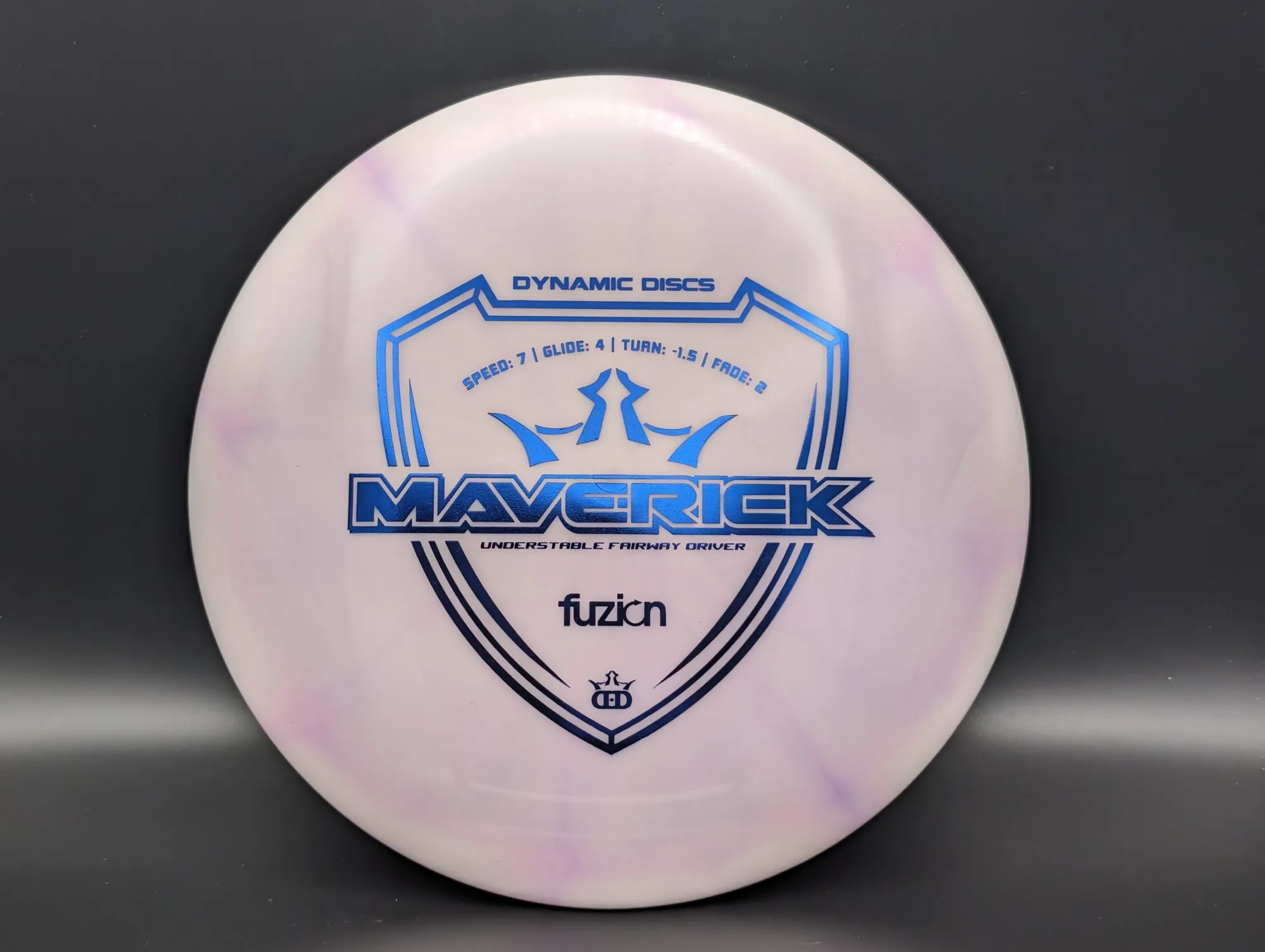 Photo of this disc, Fuzion Burst, 173 g, White-Purple/Blue