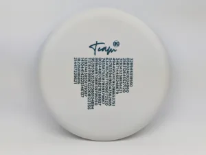 Photo of this disc, K3 Glow, 173 g, White/Teal, full size