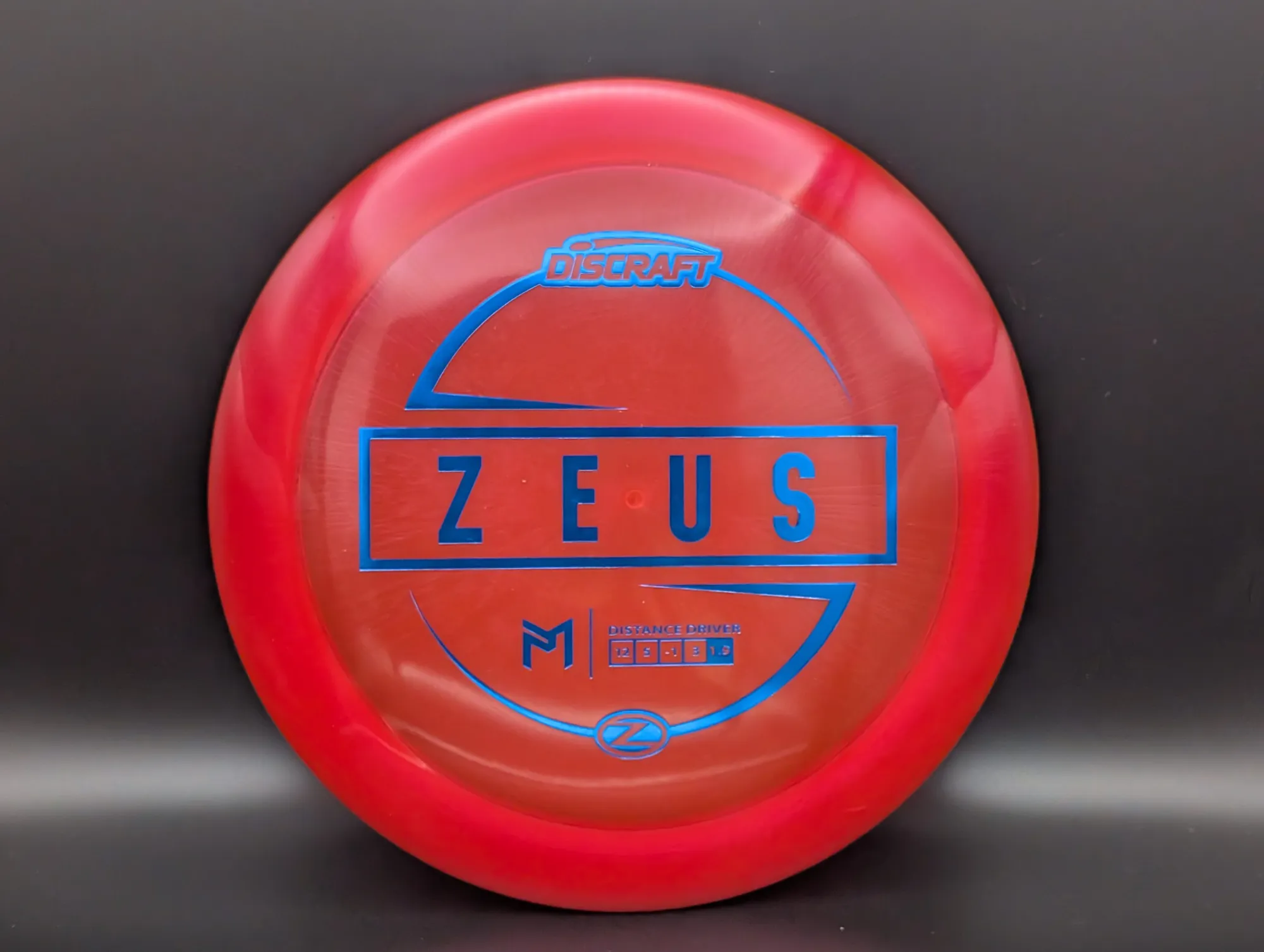 Photo of this disc, Z, 167-169 g, Red/Blue