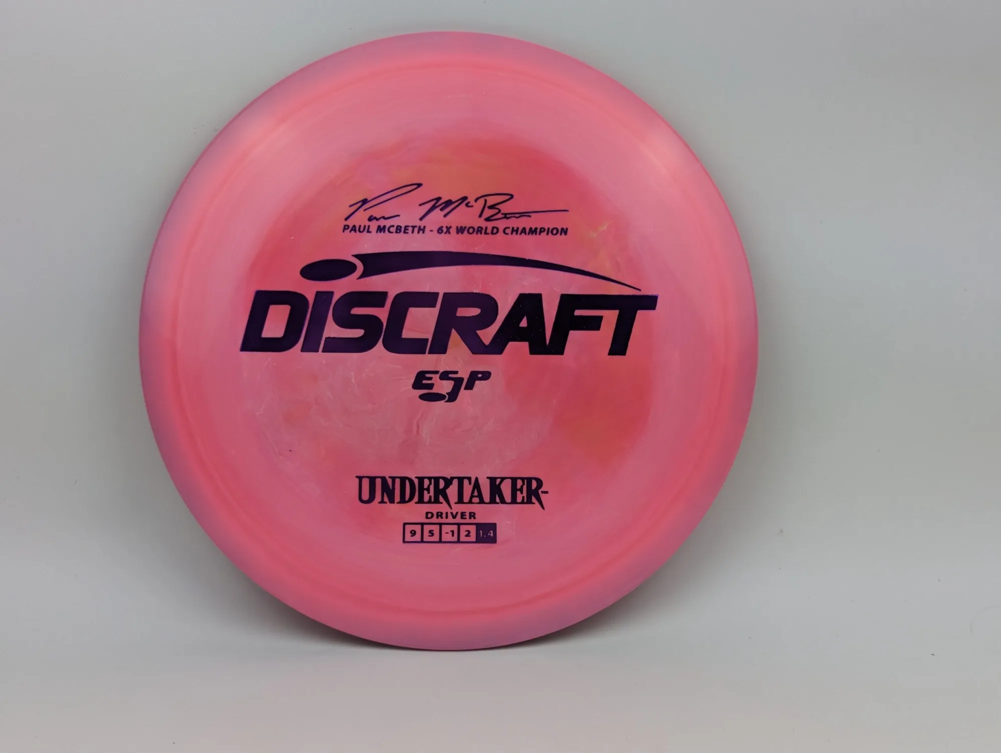 Photo of this disc, ESP, 170-172 g, Pink-Purple