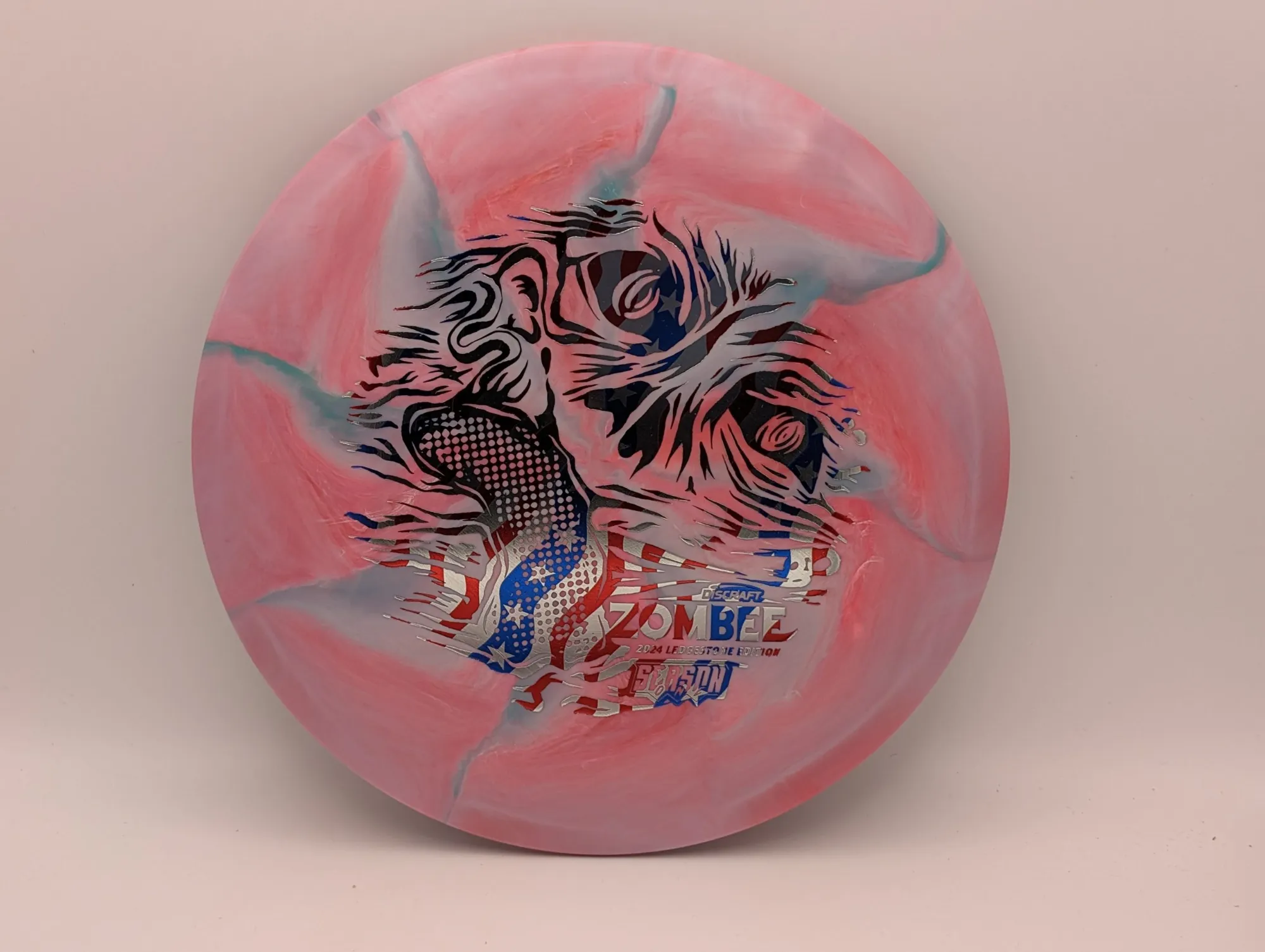 Photo of this disc, ESP Swirl, 177 g+, Pink/USA