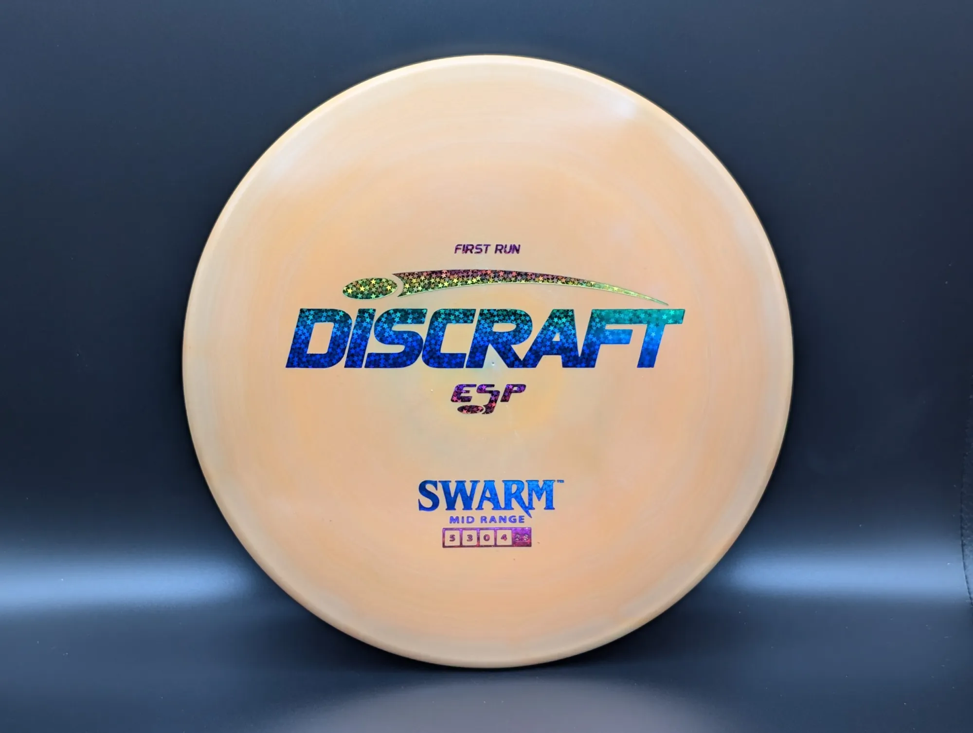 Photo of this disc, ESP, 175-176 g, Orange/Rainbow