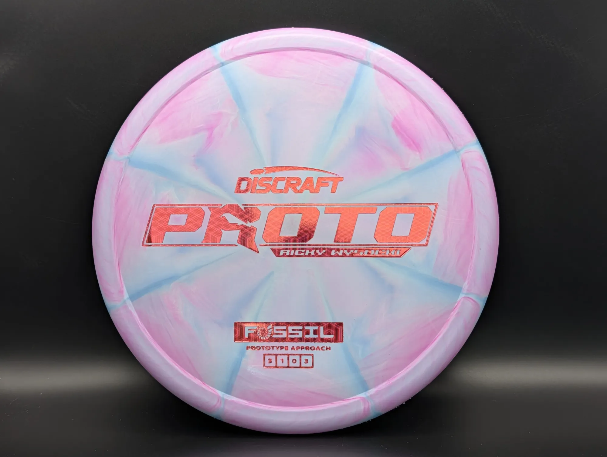 Photo of this disc, Proto, 173-174 g, Purple-Green
