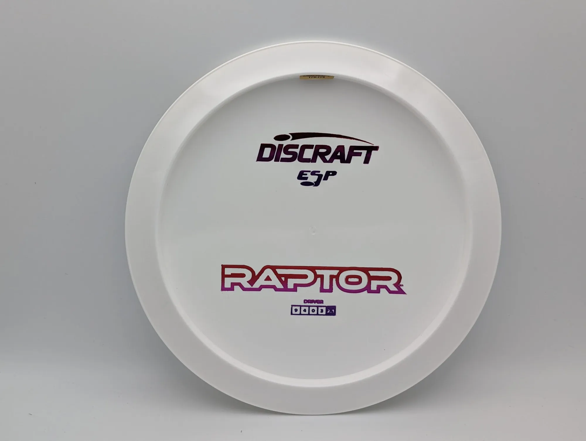 Photo of this disc, ESP, 173-174 g, White/Understamp 2, D7455