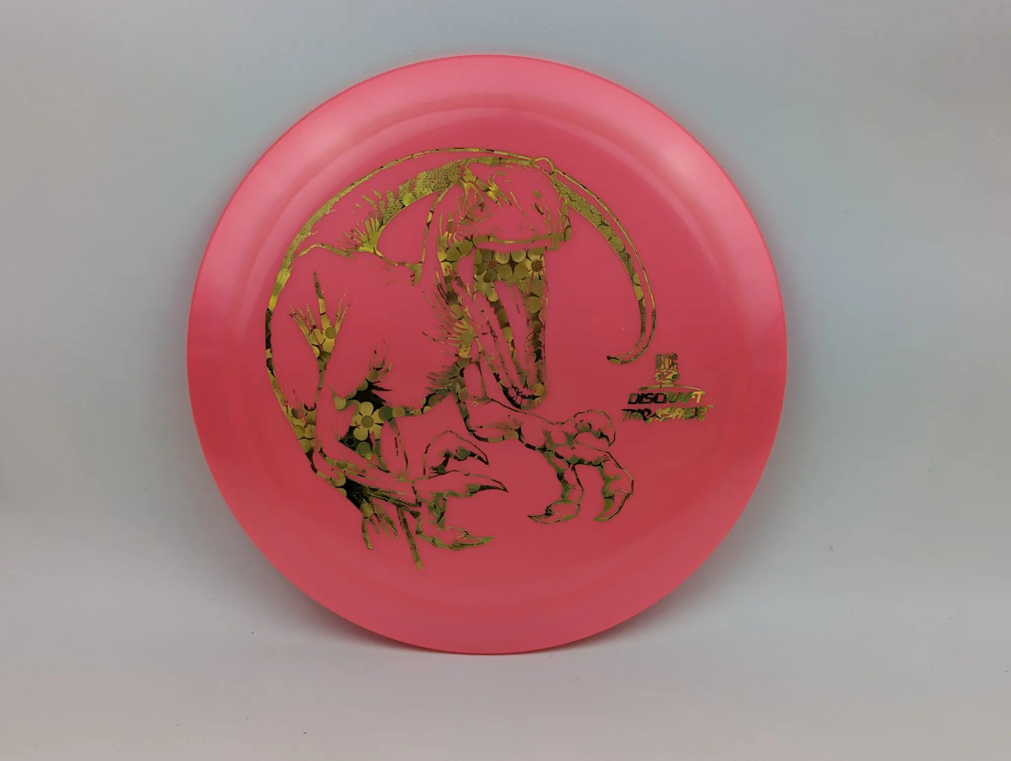 Photo of this disc, Big Z, 173-174 g, Pink/Yellow Flowers, D7008
